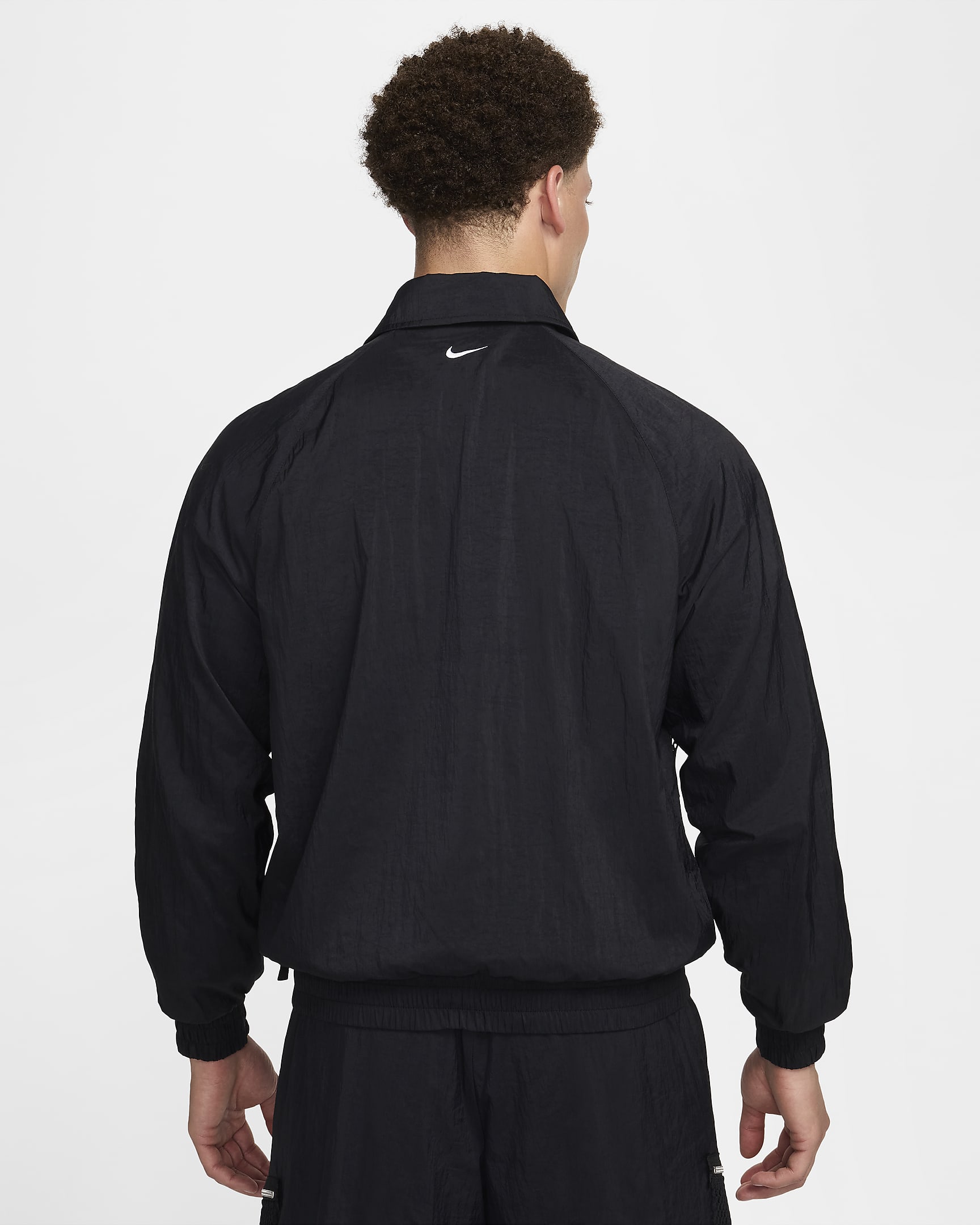 Nike Men's Repel Woven Basketball Jacket - Black/White