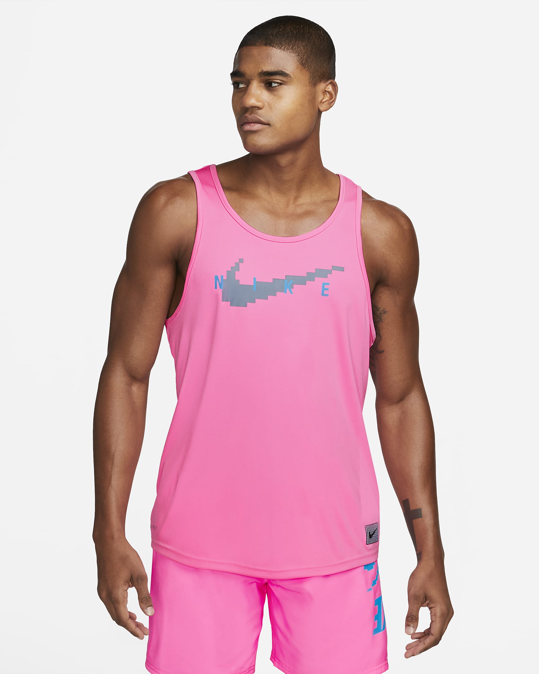 Camiseta de tirantes Swim para hombre Nike - Hechizo rosa