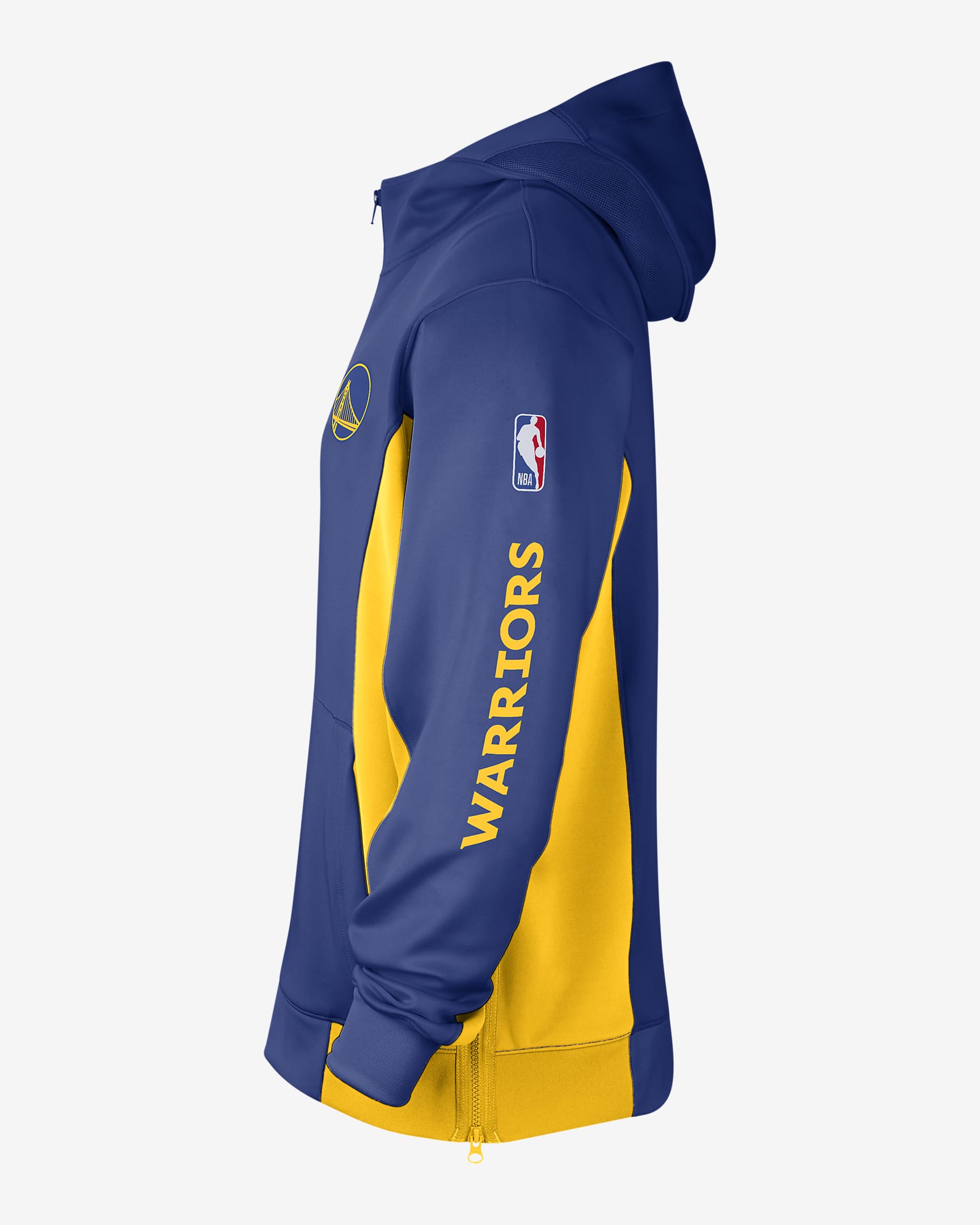 Ultra Game Nba Golden State Warriors Mens Soft Fleece Full Zip Jacket Hoodie,  Team Color, X-Large