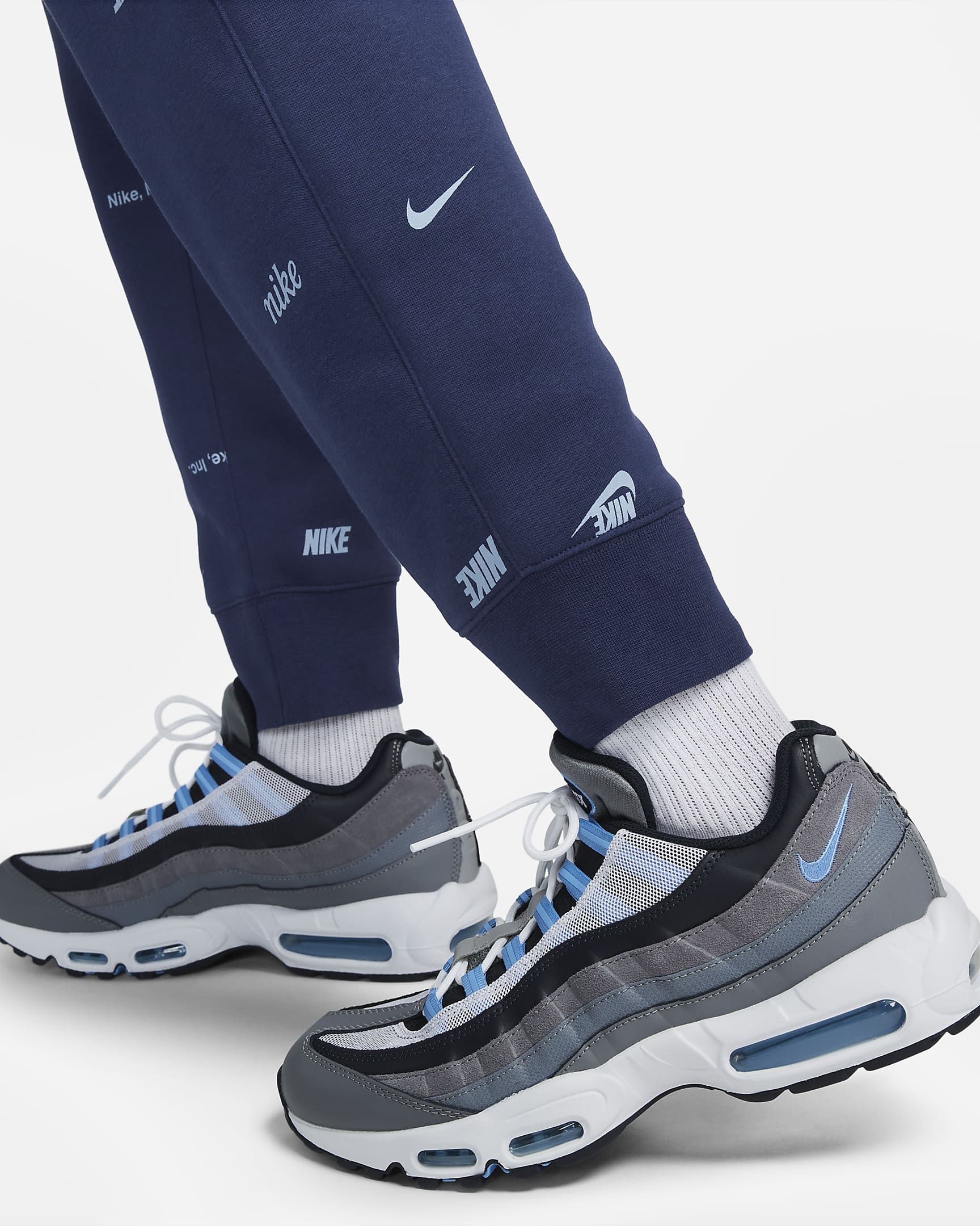 Nike Club Fleece Men's BrushedBack Allover Print Joggers.