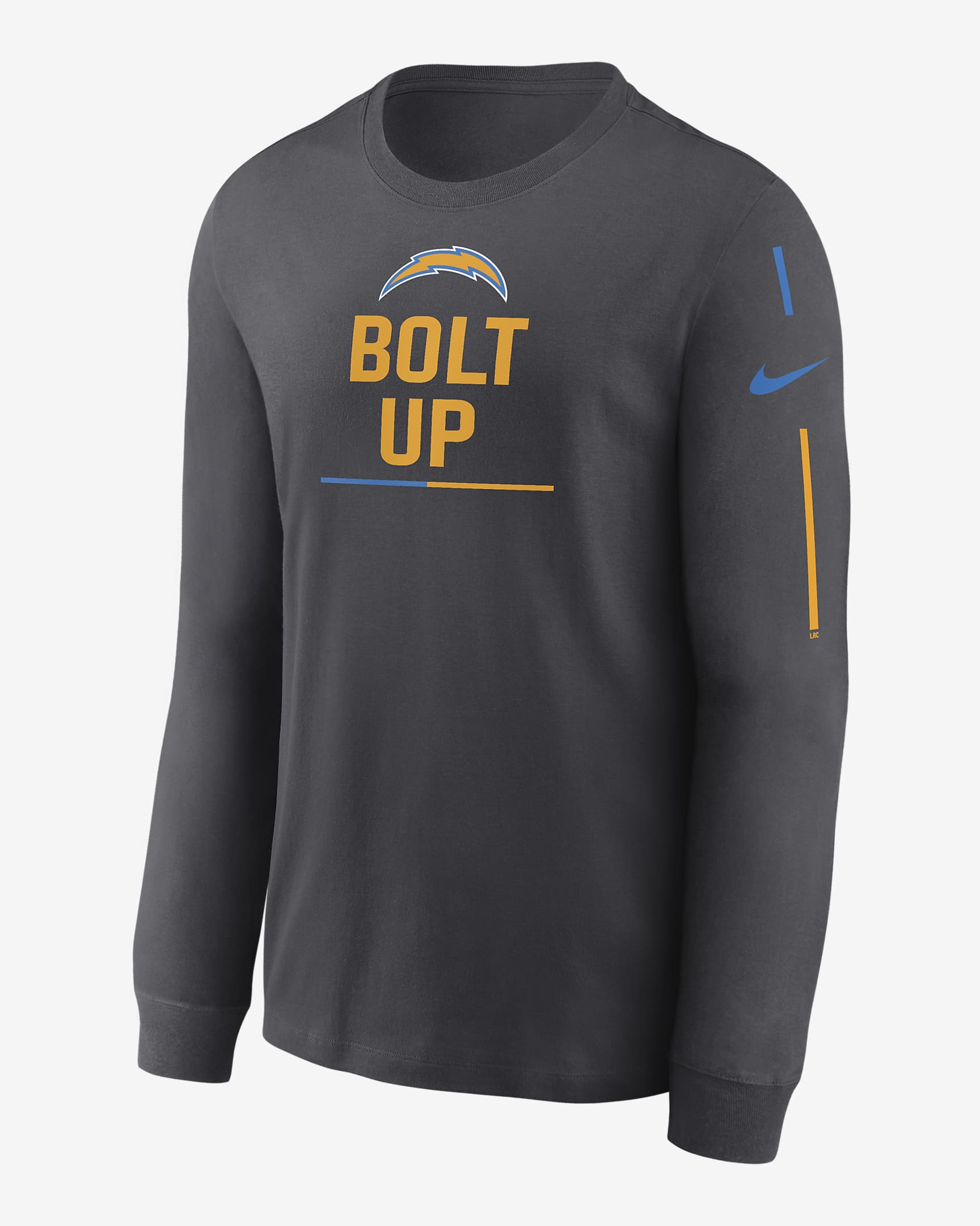 Nike Team Slogan (NFL Los Angeles Chargers) Men's Long-Sleeve T-Shirt ...