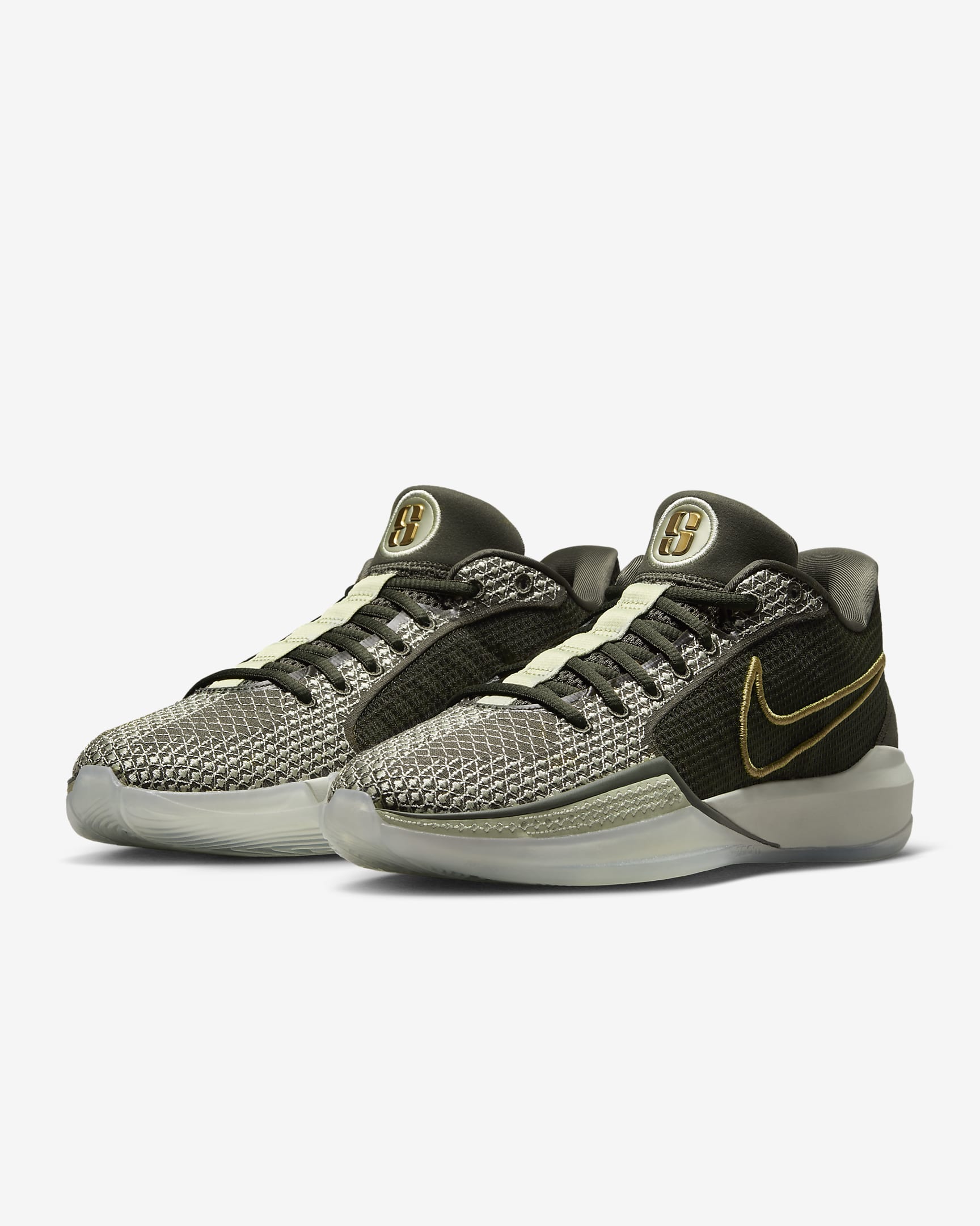 Sabrina 1 "Dedication" Basketball Shoes - Cargo Khaki/Olive Aura/Metallic Gold