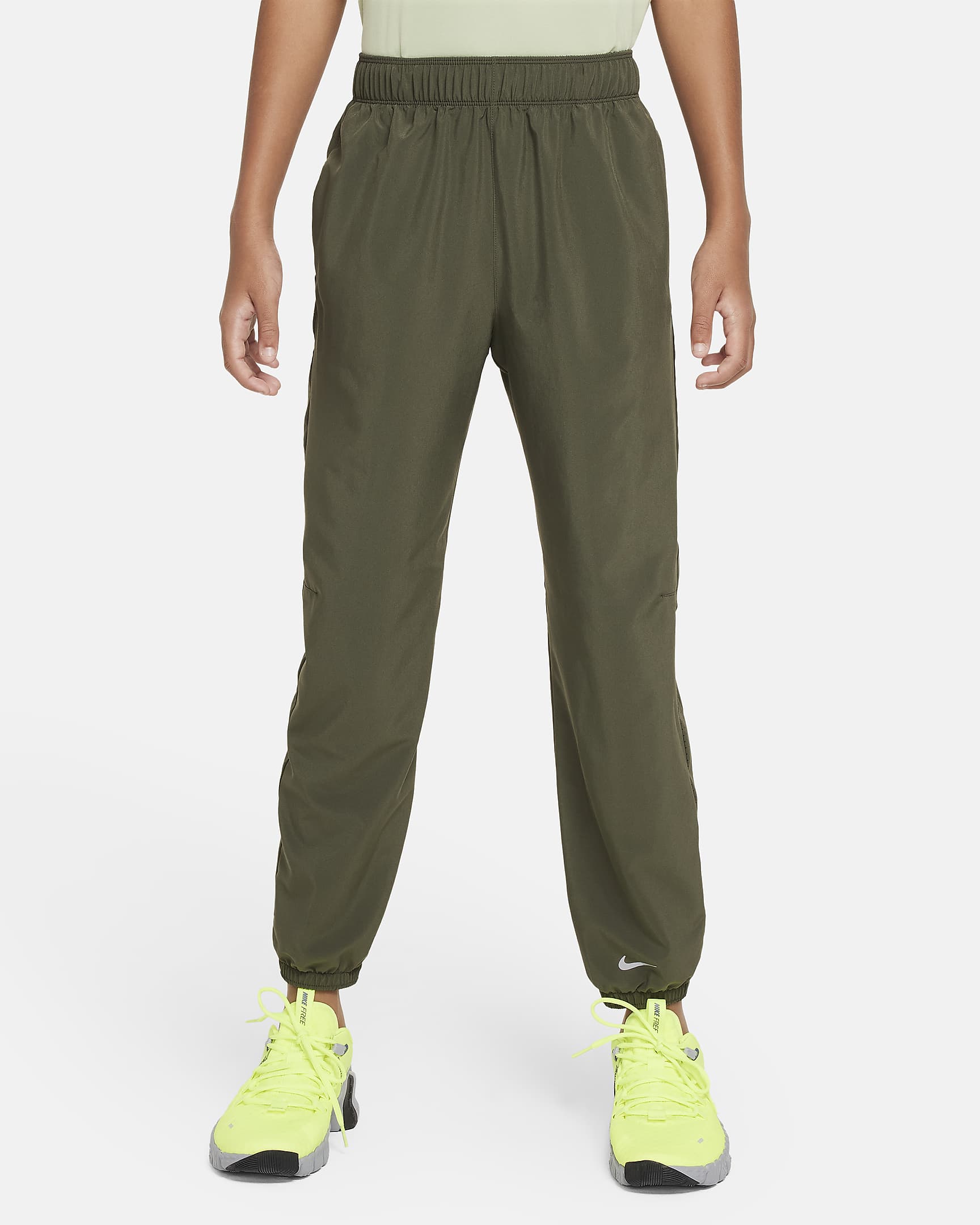 Nike Dri-FIT Multi Older Kids' (Boys') Trousers - Cargo Khaki/Black