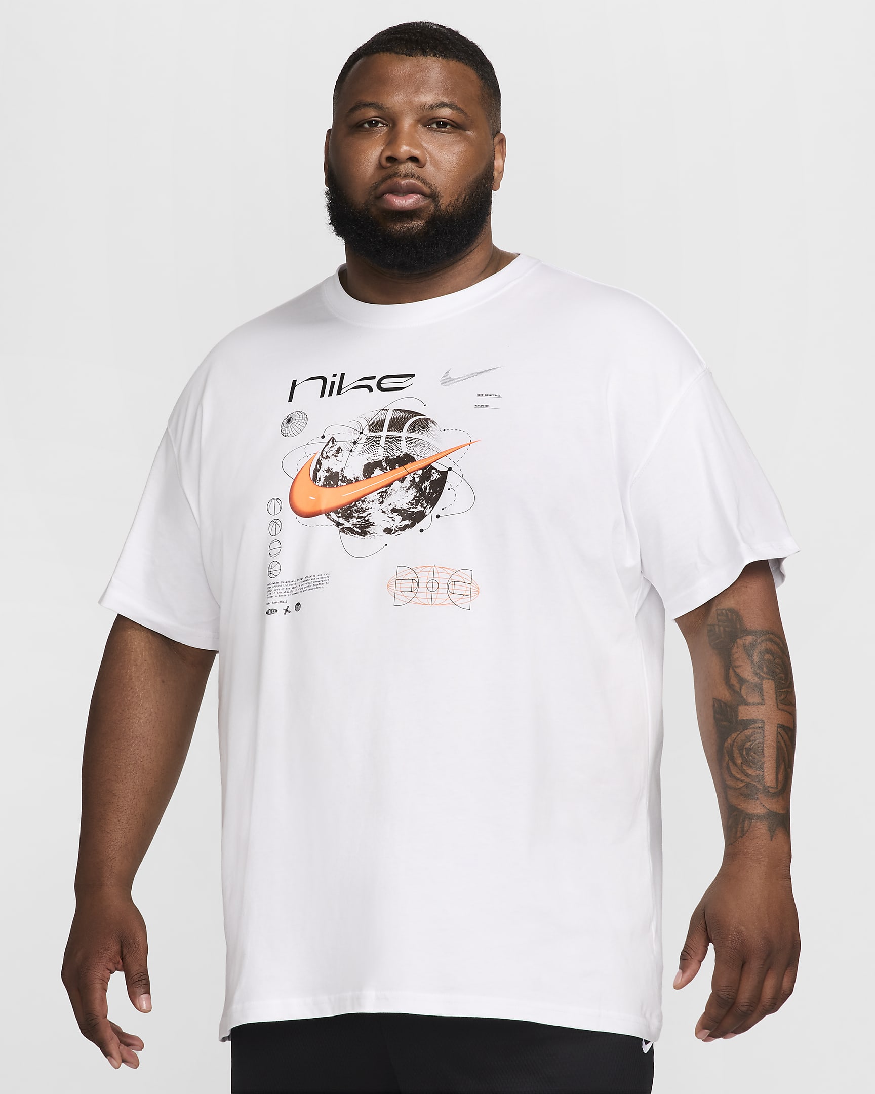 Nike Men's Max90 Basketball T-Shirt - White