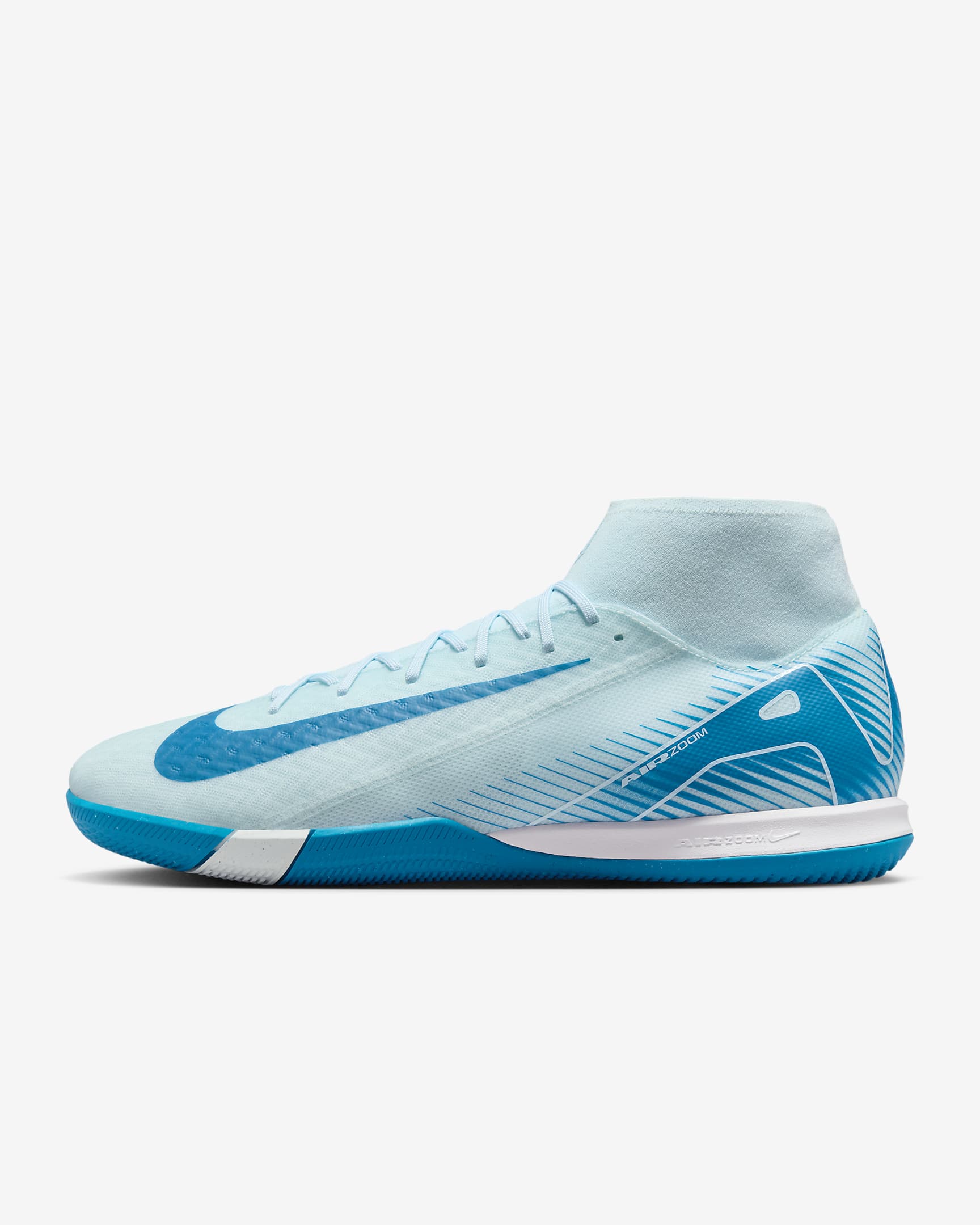 Fotbollssko för inomhusplan Nike Mercurial Superfly 10 Academy med högt skaft - Glacier Blue/Blue Orbit