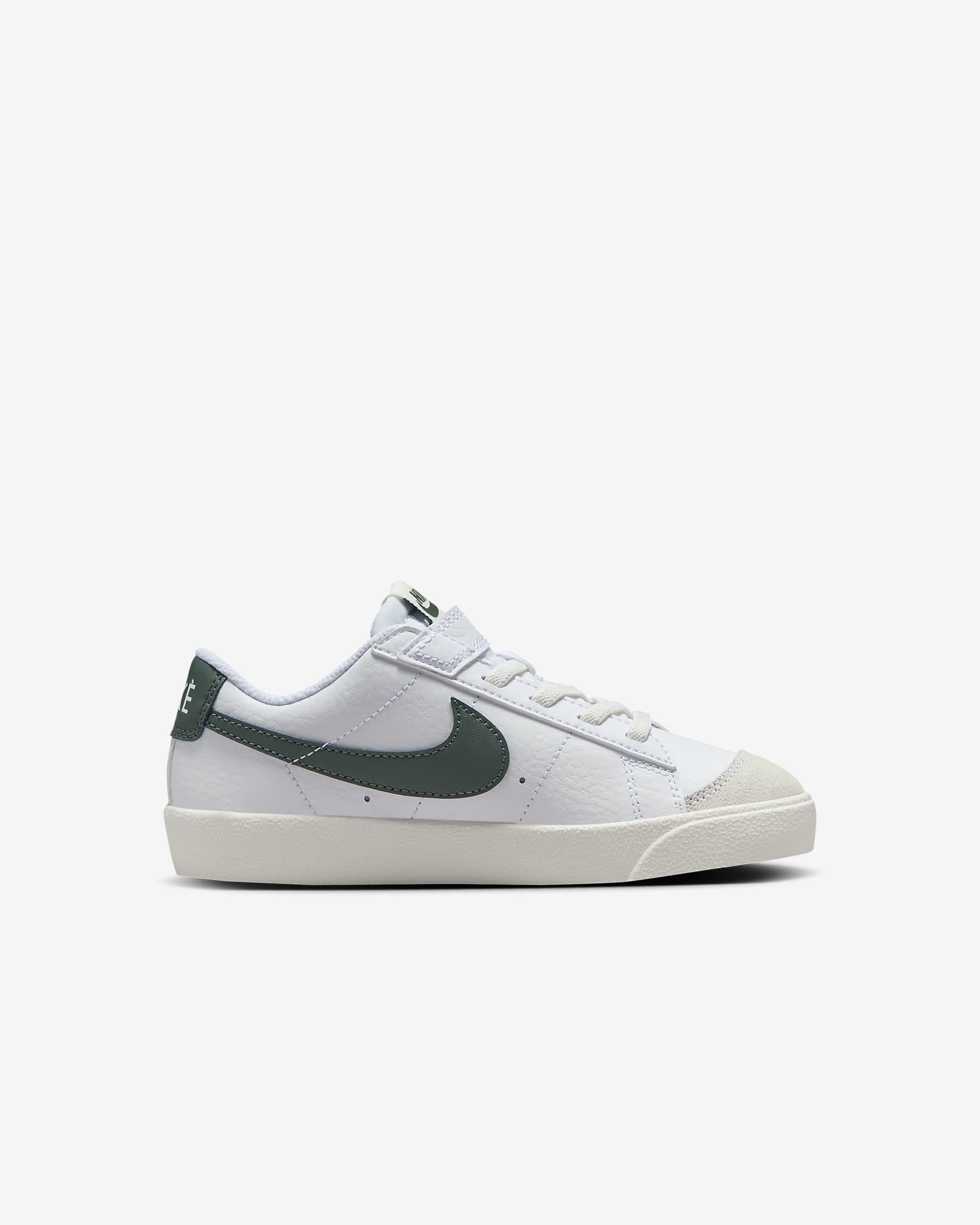 Nike Blazer Low '77 Younger Kids' Shoes - White/Sail/Vintage Green