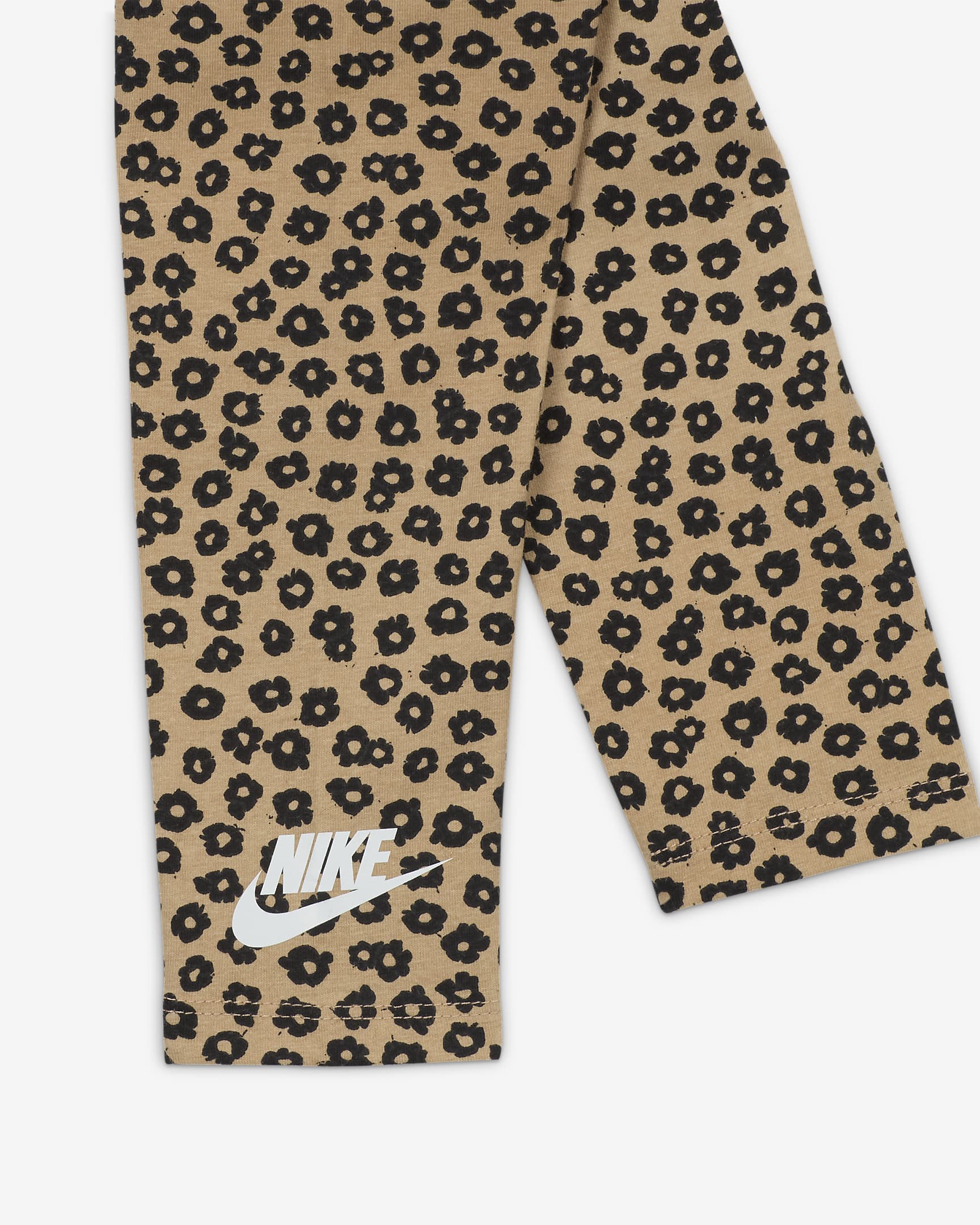 Nike Floral Younger Kids' Crew and Leggings Set - Hemp