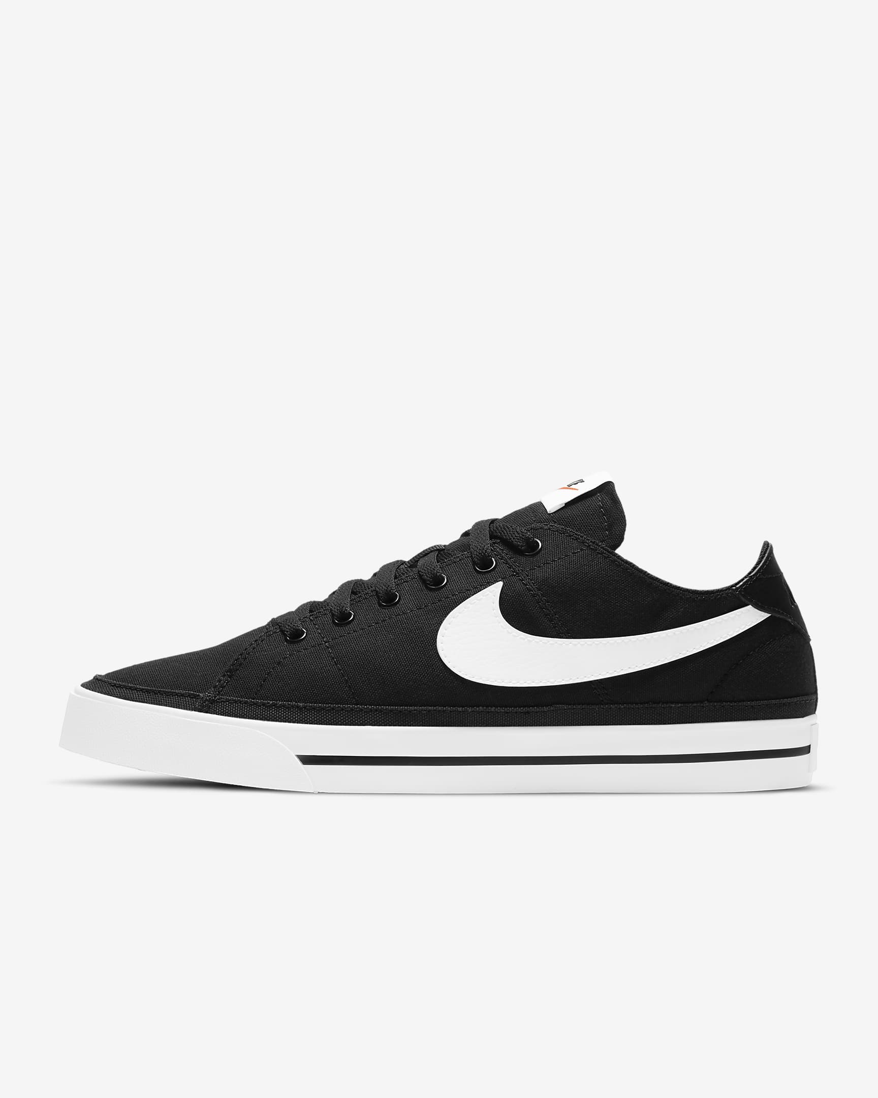 Nike Court Legacy Canvas herresko - Svart/Hvit