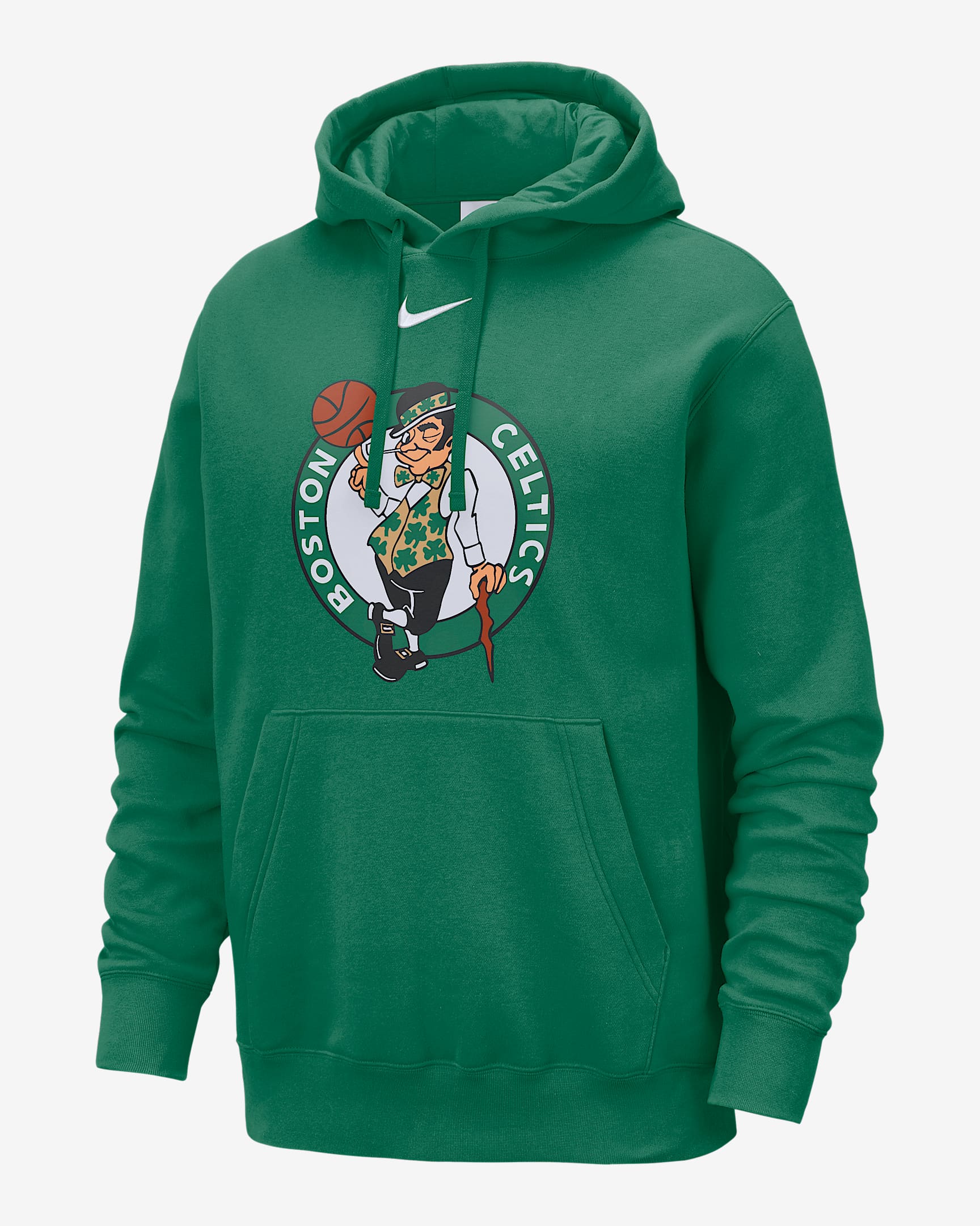 Sudadera con gorro sin cierre Nike NBA para hombre Boston Celtics Club - Trébol