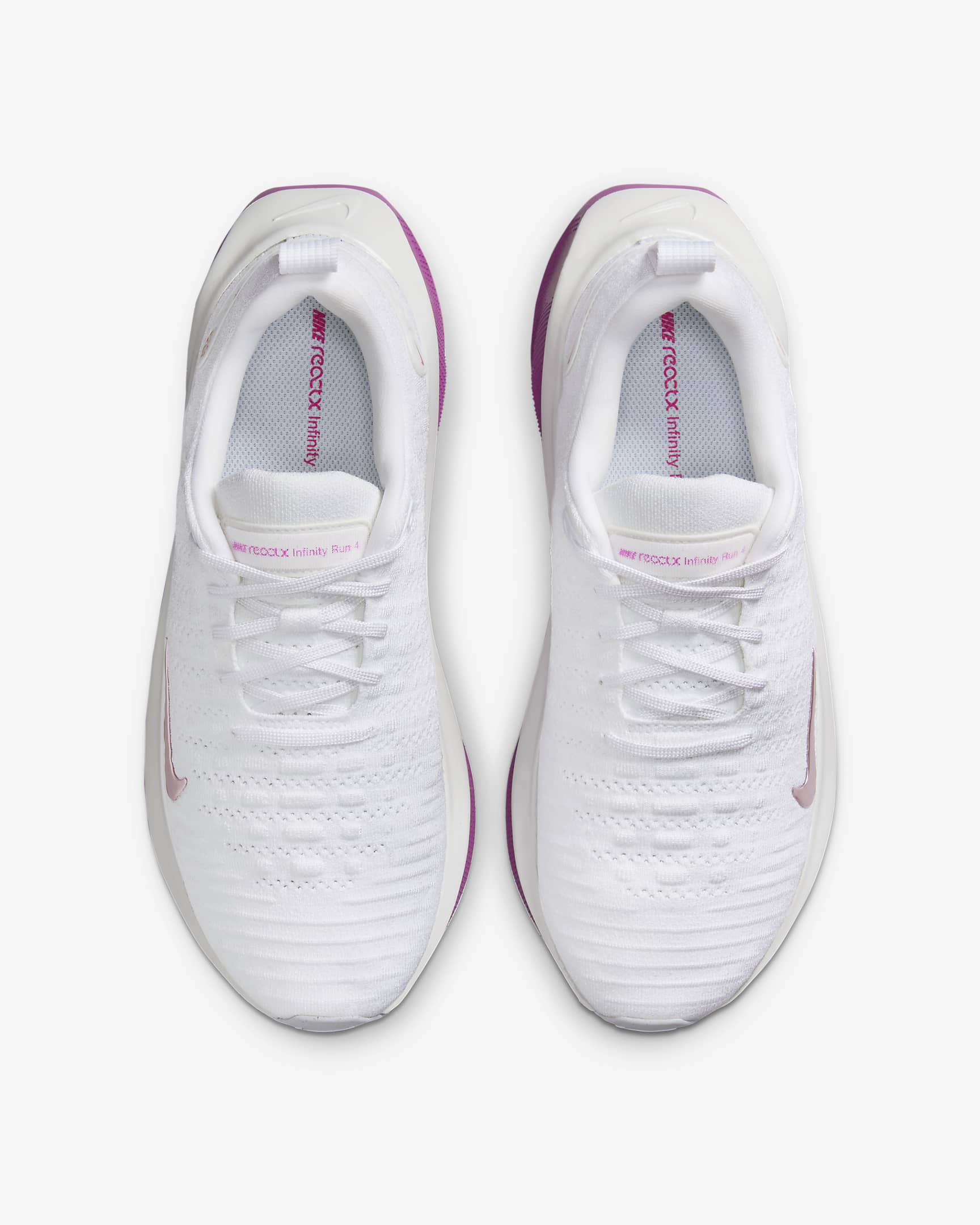 Nike InfinityRN 4 Women's Road Running Shoes - White/Hot Fuchsia/Metallic Red Bronze