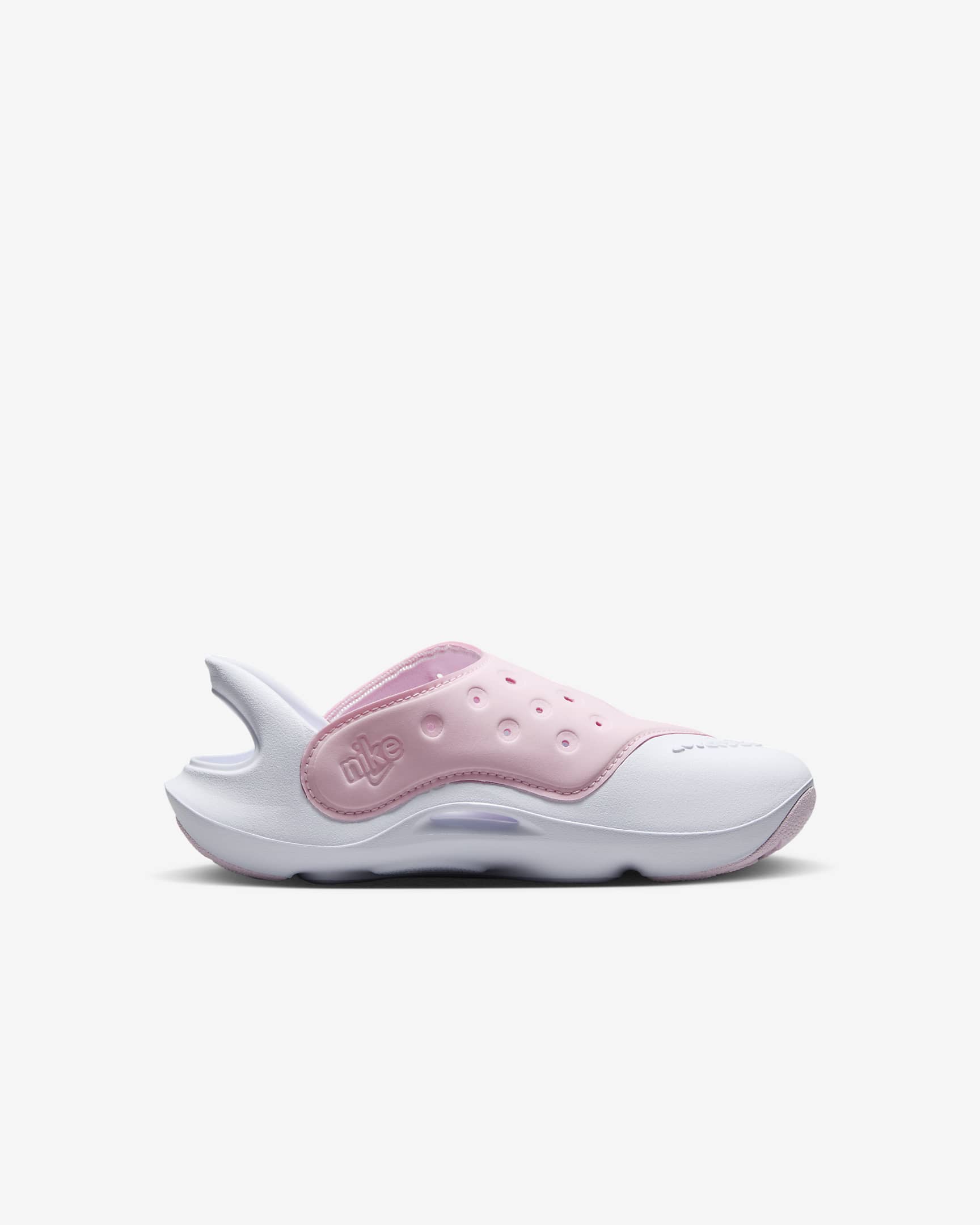 Sandálias Nike Aqua Swoosh para criança - Rosa Foam/Branco