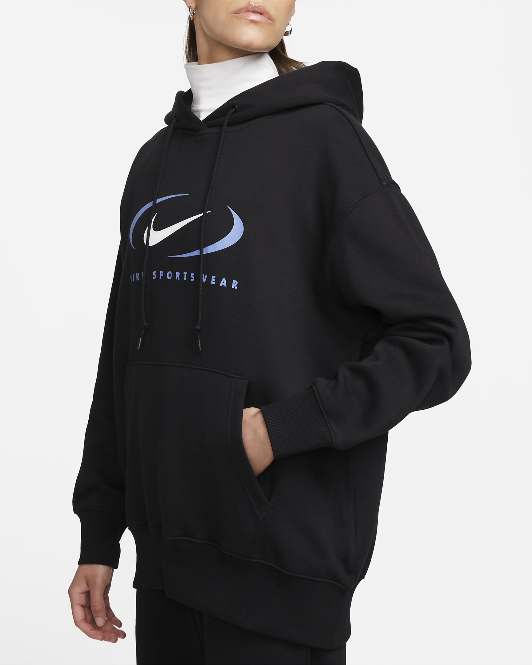 Nike Sportswear Women's Oversized Fleece Pullover Hoodie. Nike PT