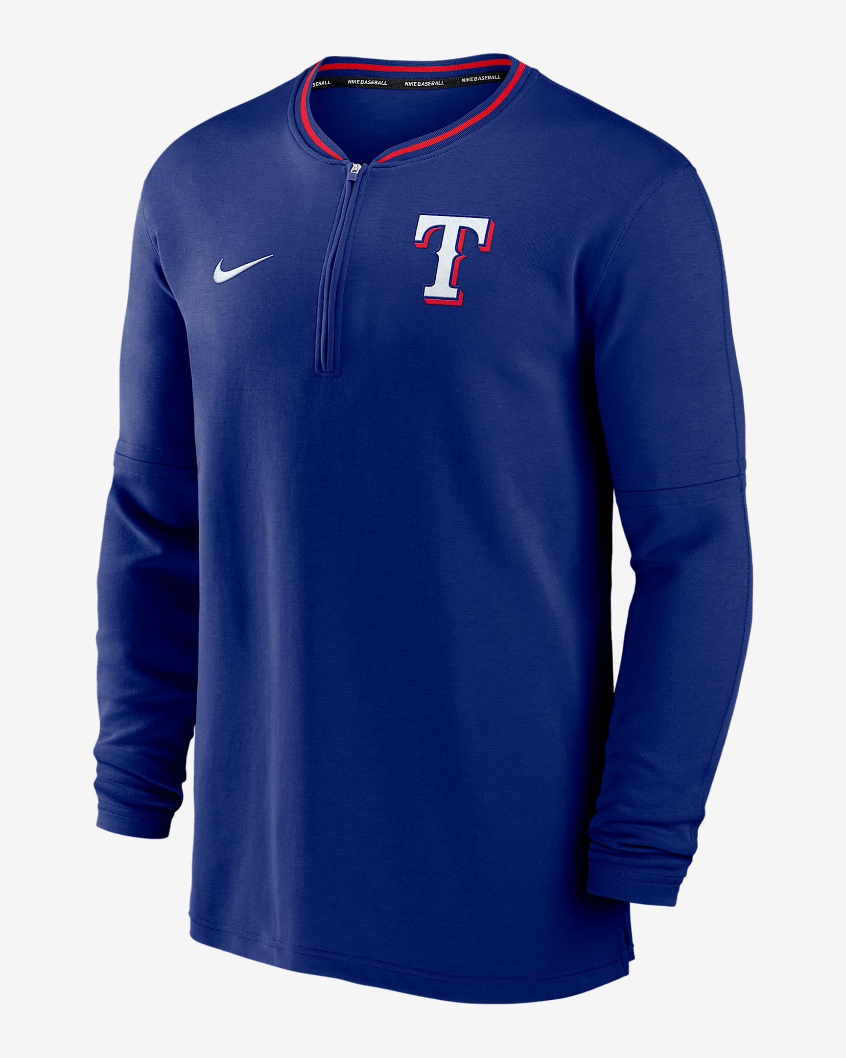 Texas Rangers Authentic Collection Men's Nike Dri-FIT MLB 1/2-Zip Long-Sleeve Top - Royal