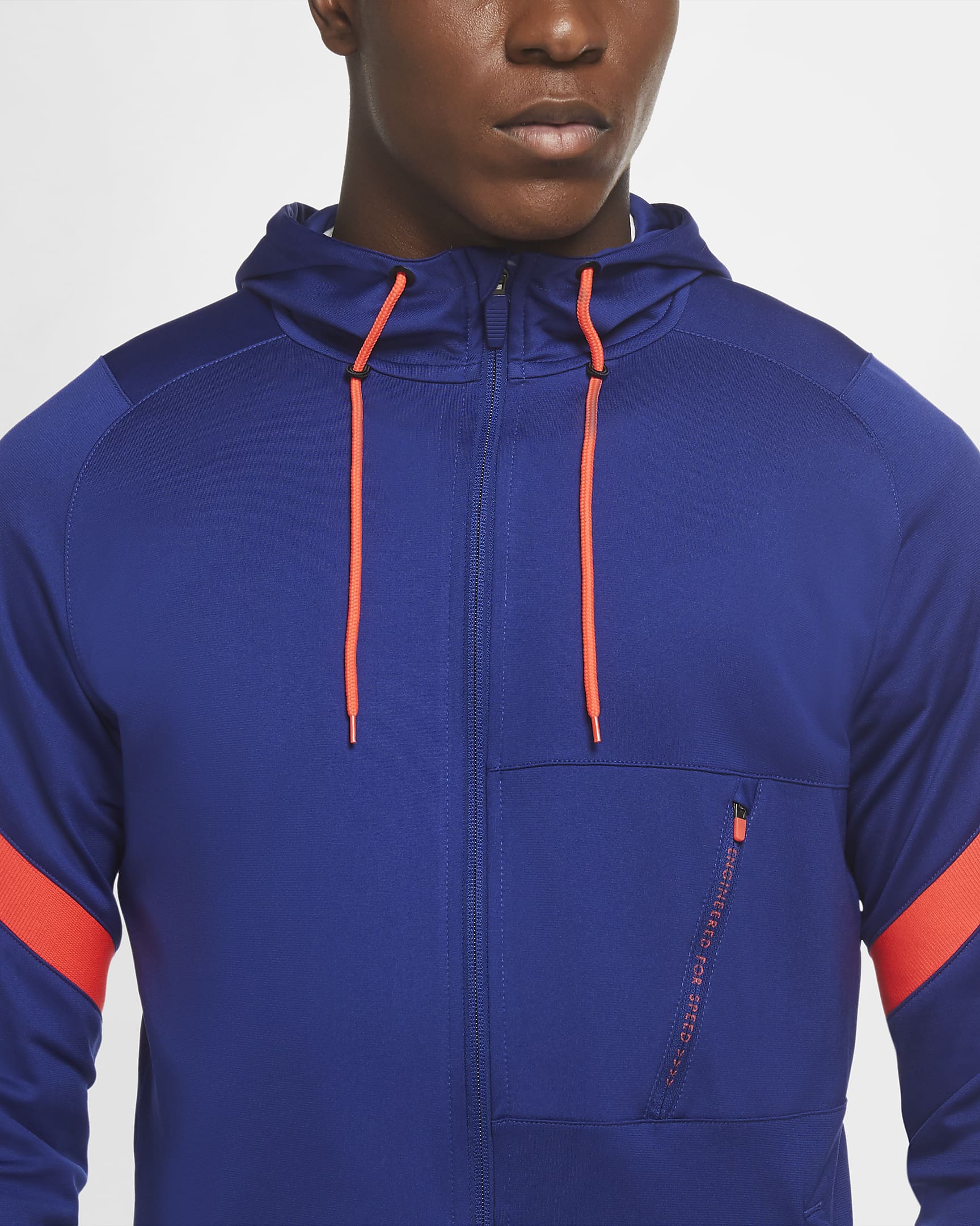 Nike Dri-FIT Strike Men's Knit Football Tracksuit - Deep Royal Blue/Deep Royal Blue/Bright Crimson/White