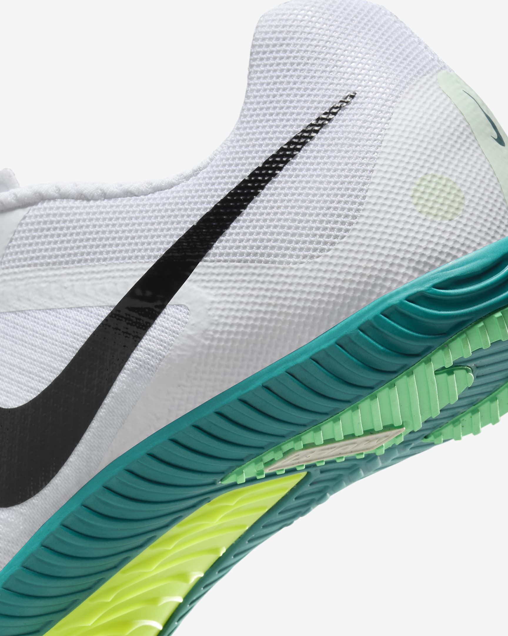 Tenis de clavos para eventos múltiples de atletismo Nike Zoom Rival - Blanco/Abeto brillante/Verde vapor/Negro