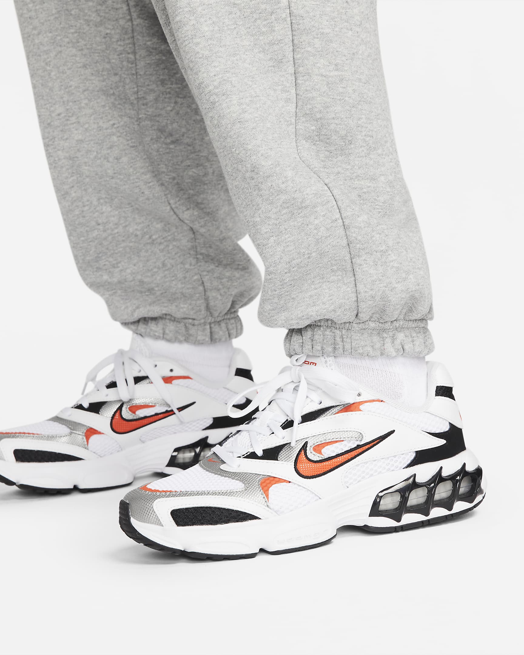 Nike Sportswear Phoenix Fleece Jogger oversize de talle alto - Mujer - Gris oscuro jaspeado/Sail