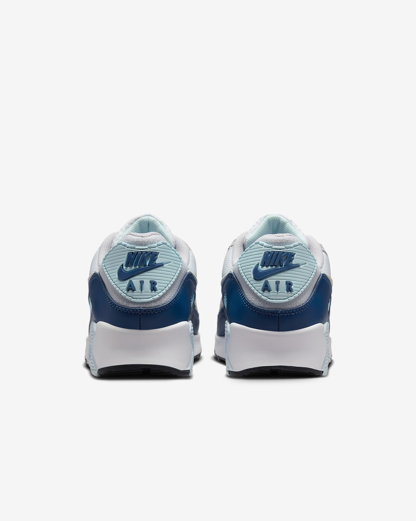 Buty męskie Nike Air Max 90 - Pure Platinum/Glacier Blue/Court Blue/Biel