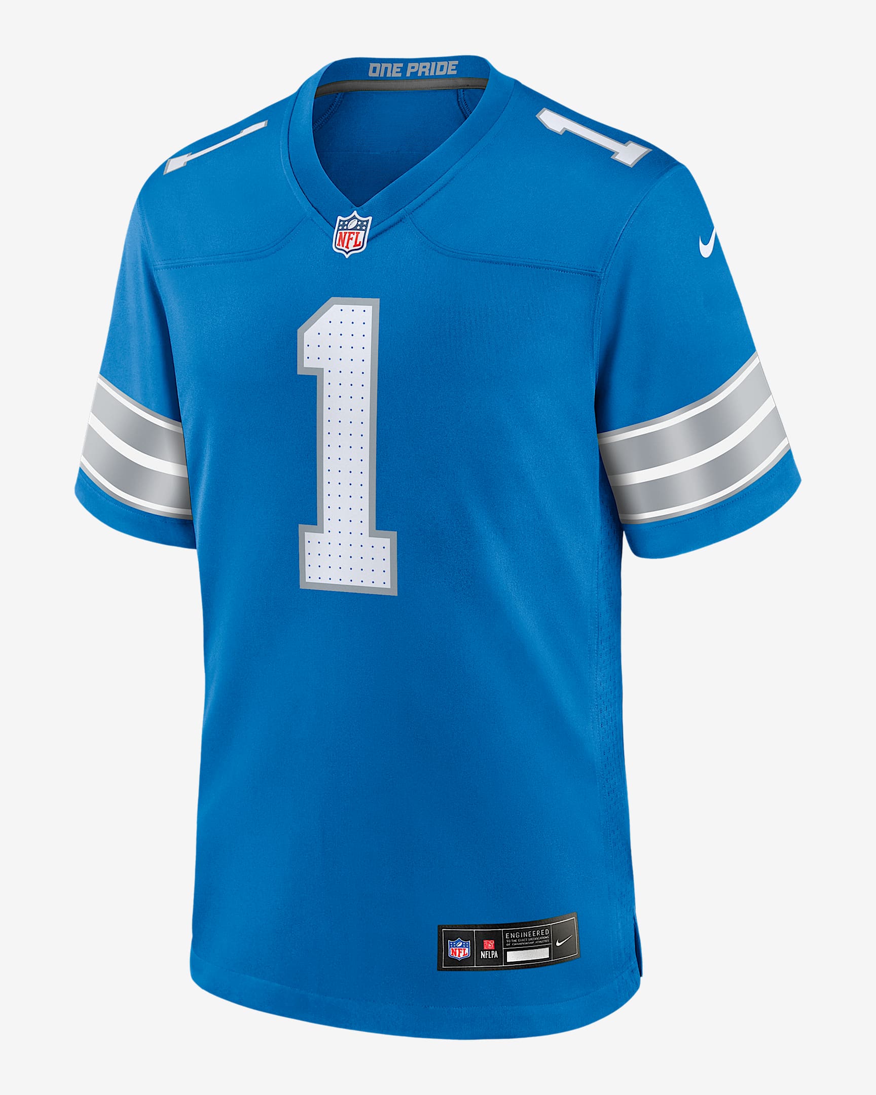 Jersey Nike de la NFL Game para hombre Jameson Williams Detroit Lions - Azul