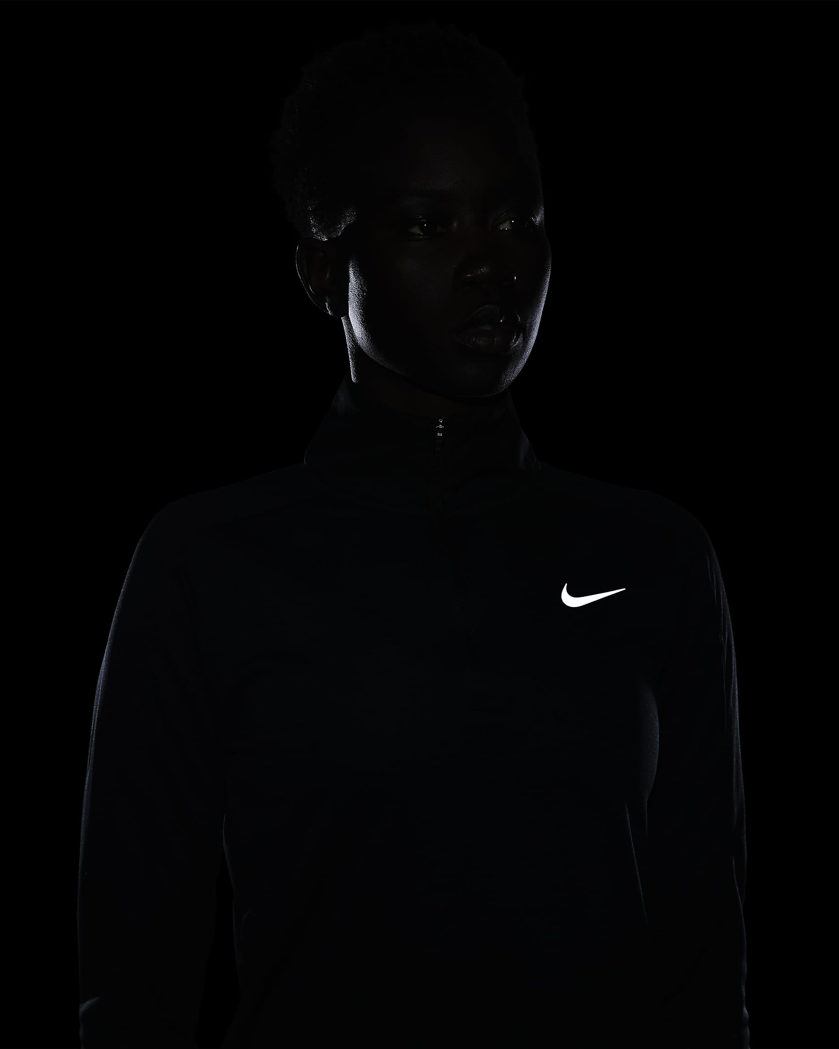 Dámská mikina Nike Dri-FIT Pacer se čtvrtinovým zipem - Černá