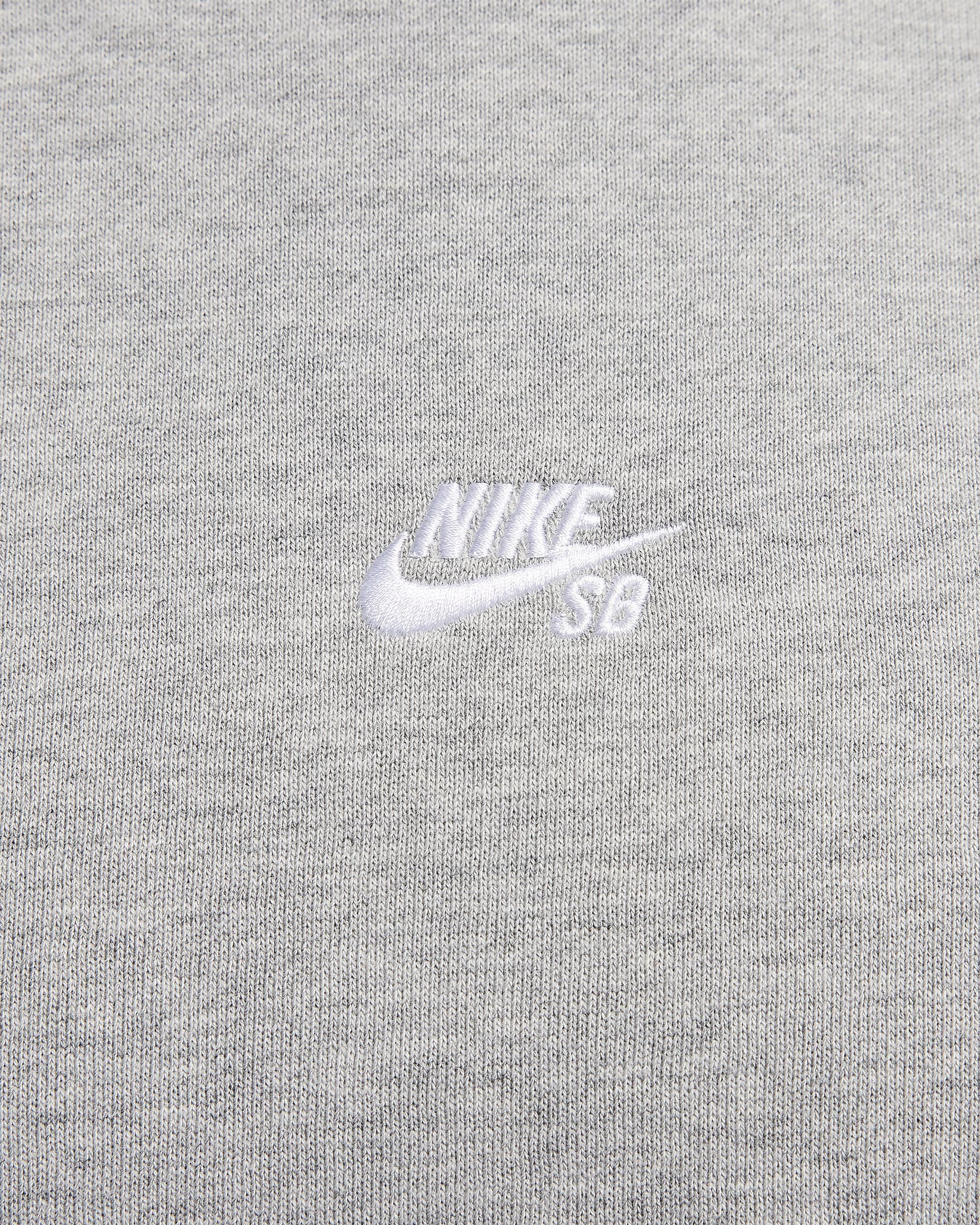 Haut de skate en tissu Fleece Nike SB - Dark Grey Heather/Blanc