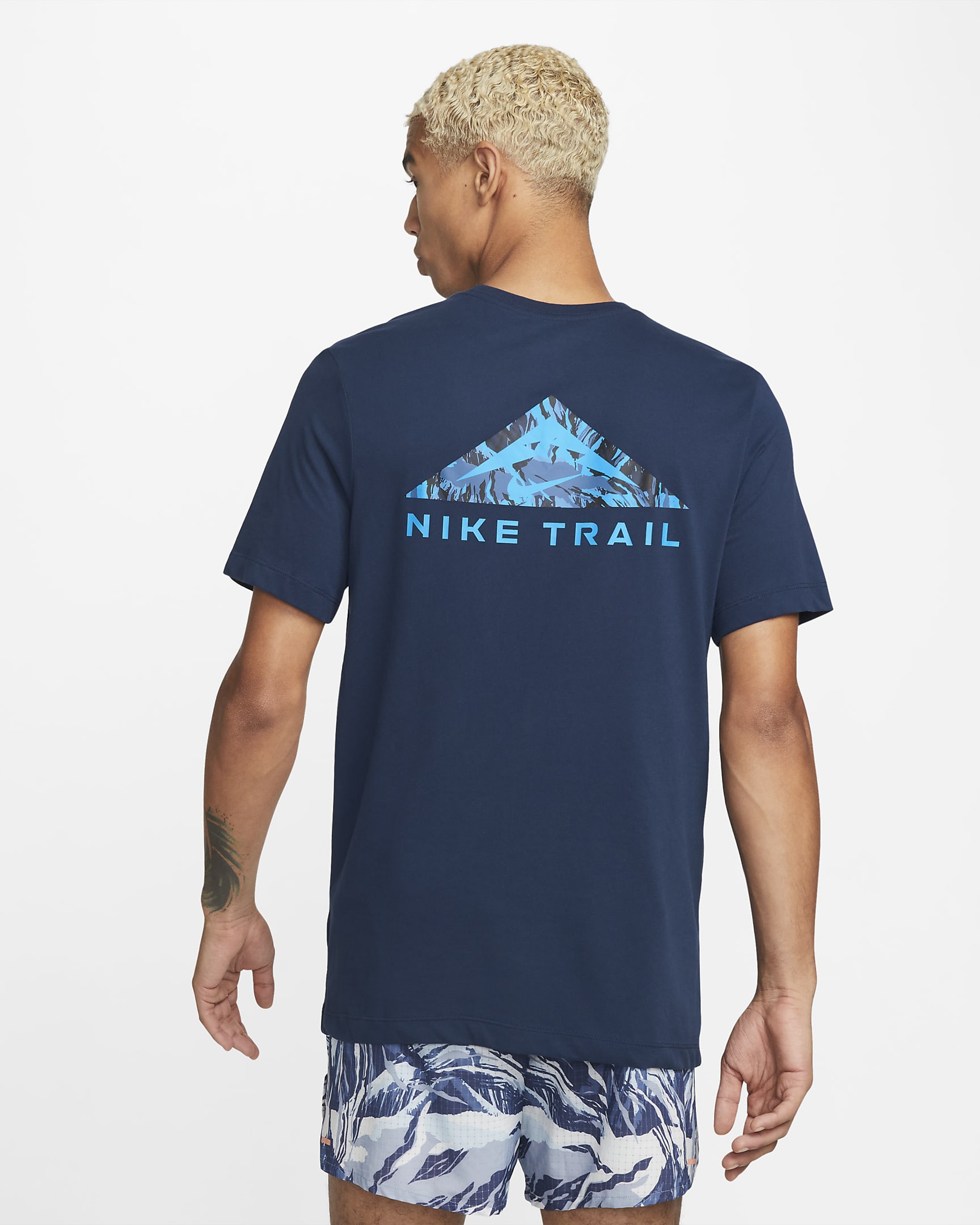 Nike Dri-FIT Men's Trail Running T-Shirt - Midnight Navy