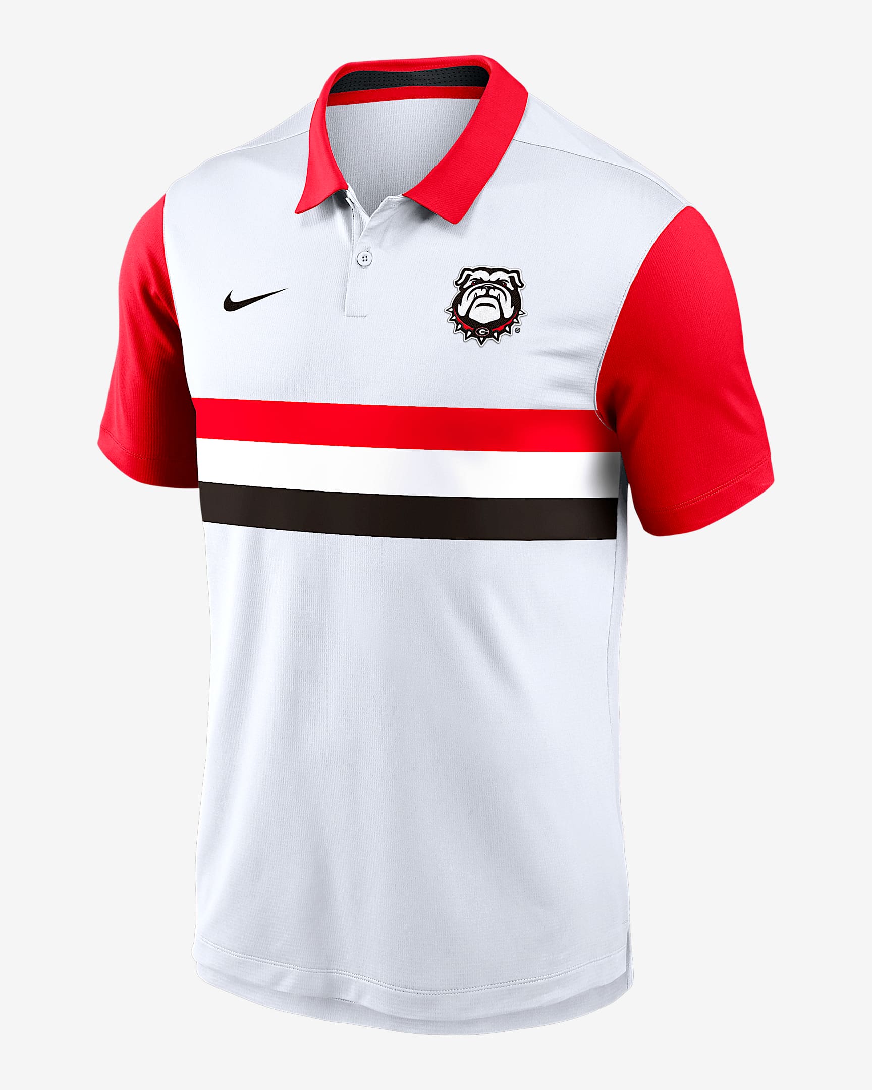 Georgia Athletic Prep Vapor Alt Logo Men's Nike Dri-FIT College Polo - White