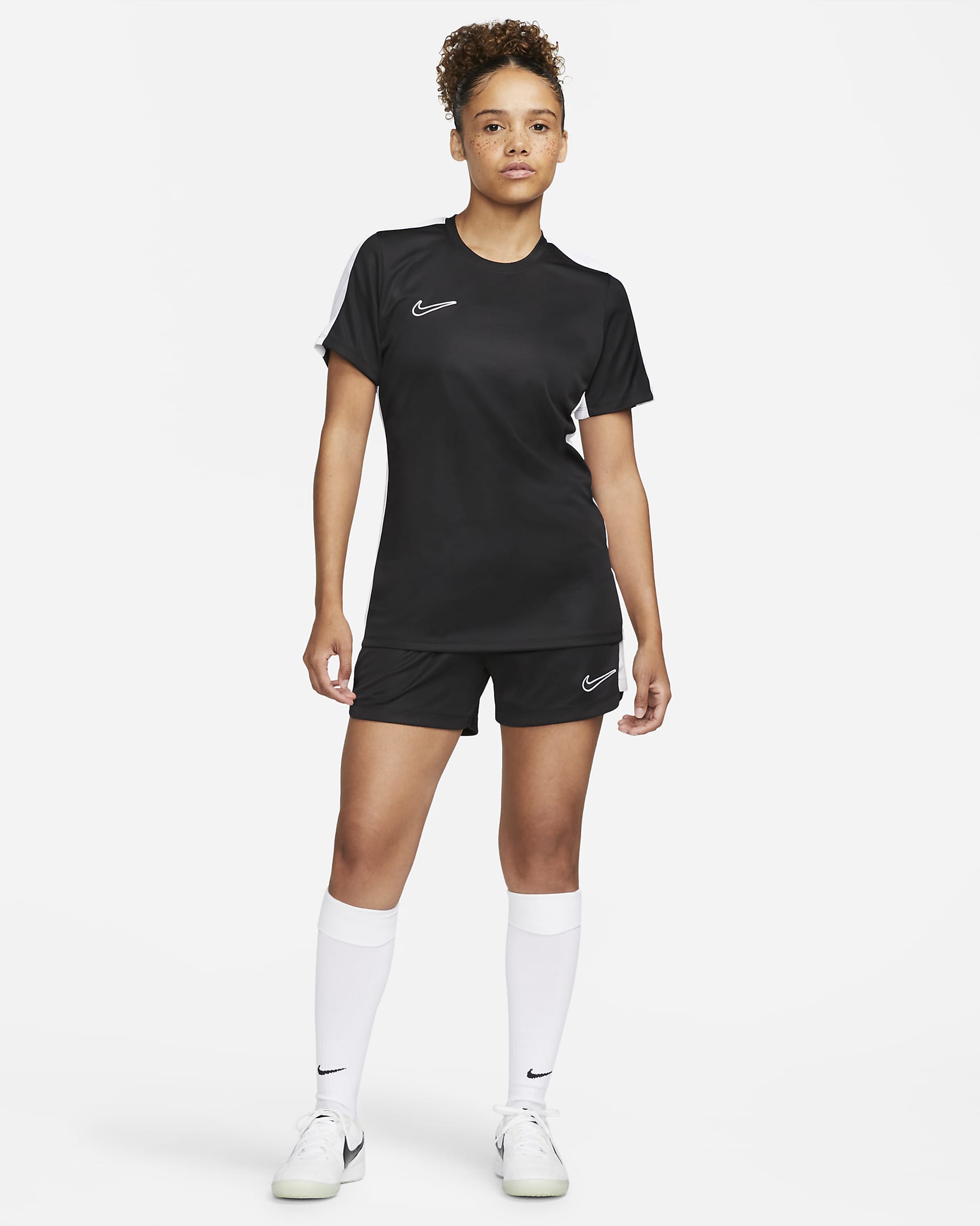 Nike Dri-FIT Academy 23-fodboldshorts til kvinder - sort/hvid/hvid