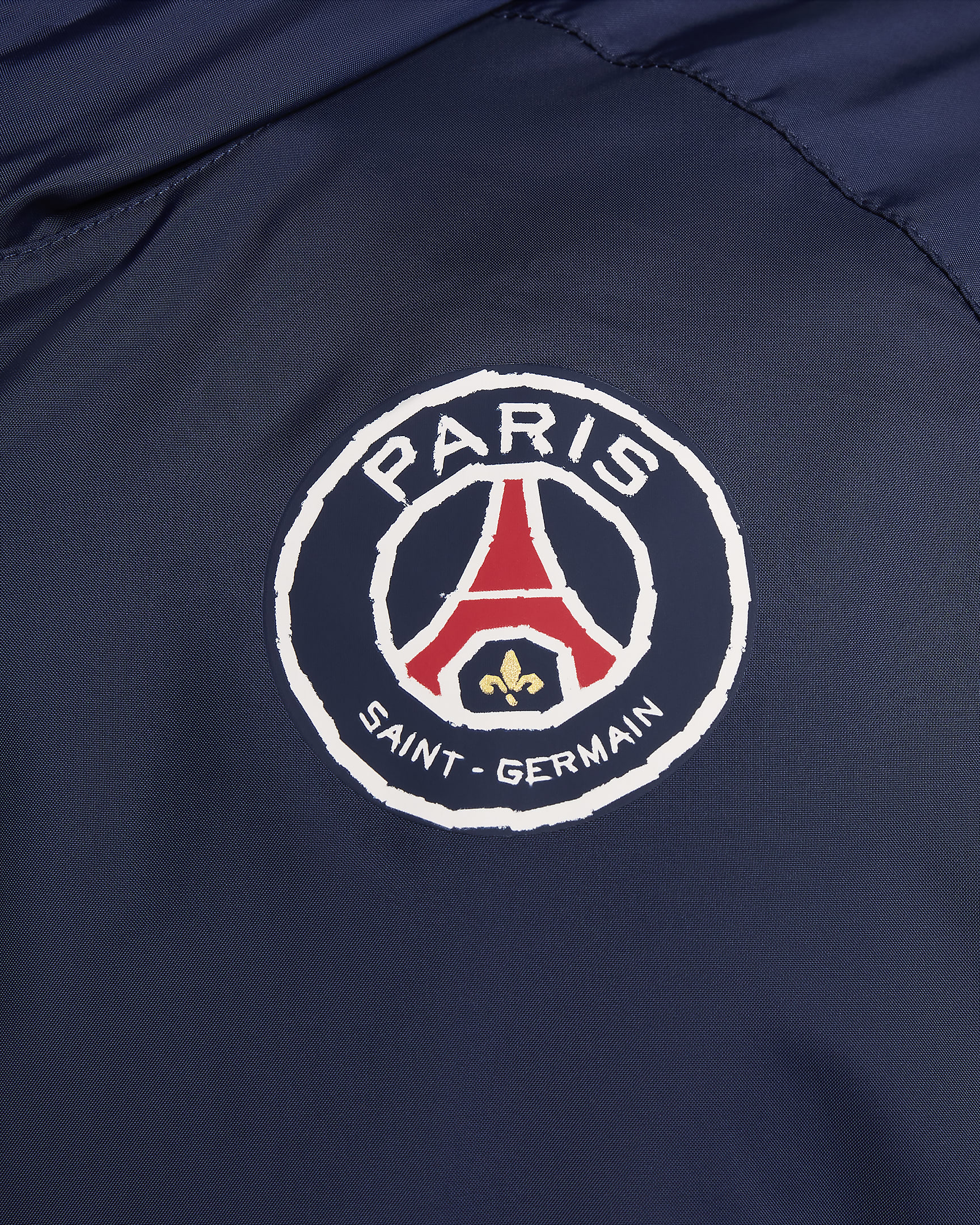 Paris Saint-Germain Nike Fußball-Trainingsanzug aus Webmaterial mit Kapuze (Herren) - Midnight Navy/University Red/University Red