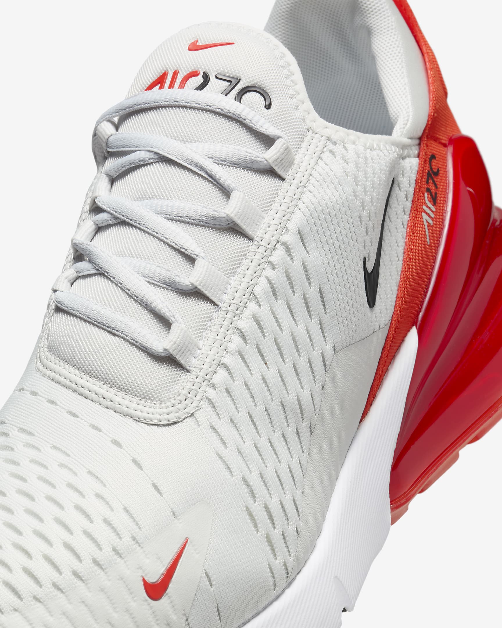 Tenis para hombre Nike Air Max 270 - Polvo fotón/Rojo picante/Blanco/Negro