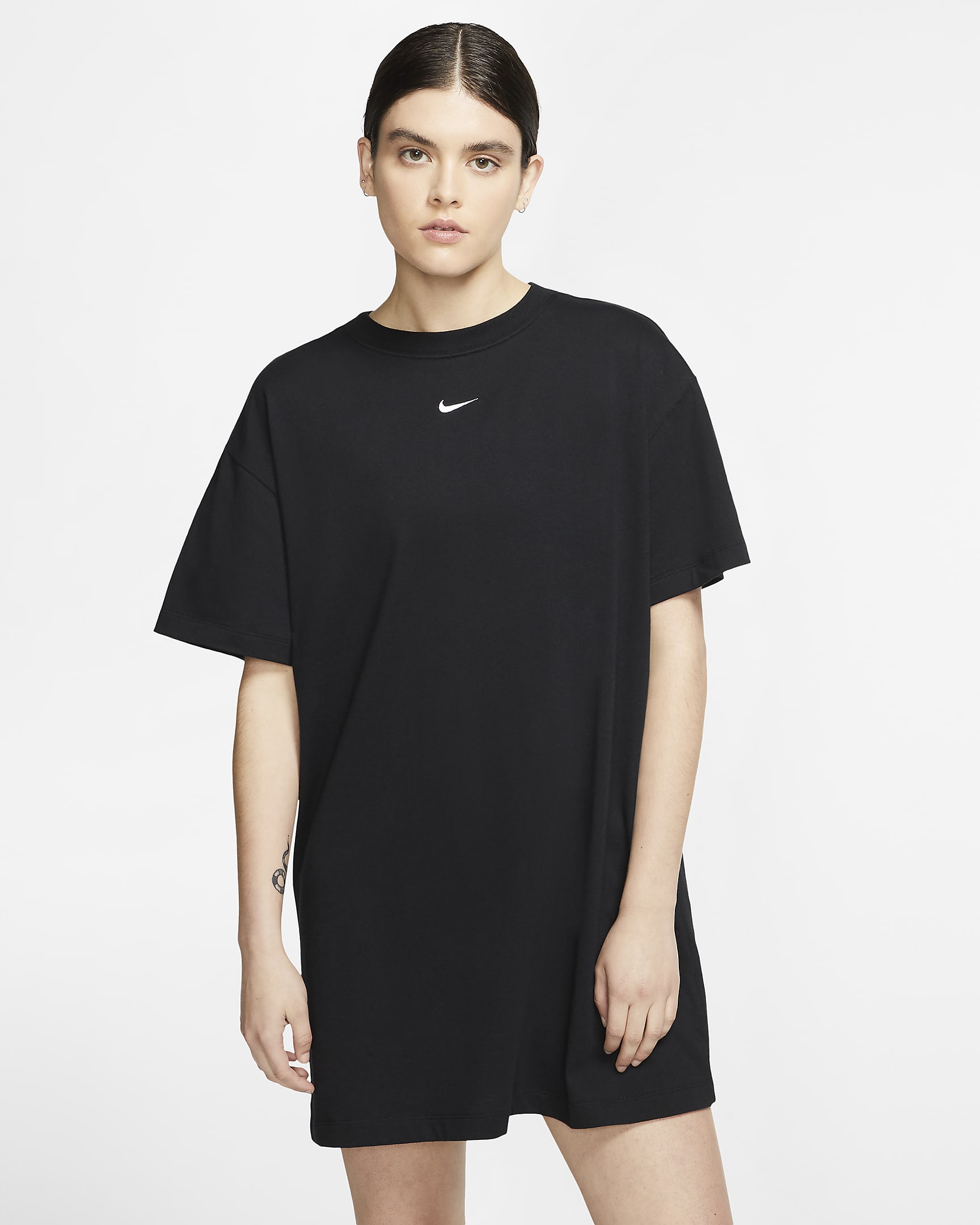 Dámské šaty Nike Sportswear Essential - Černá/Bílá