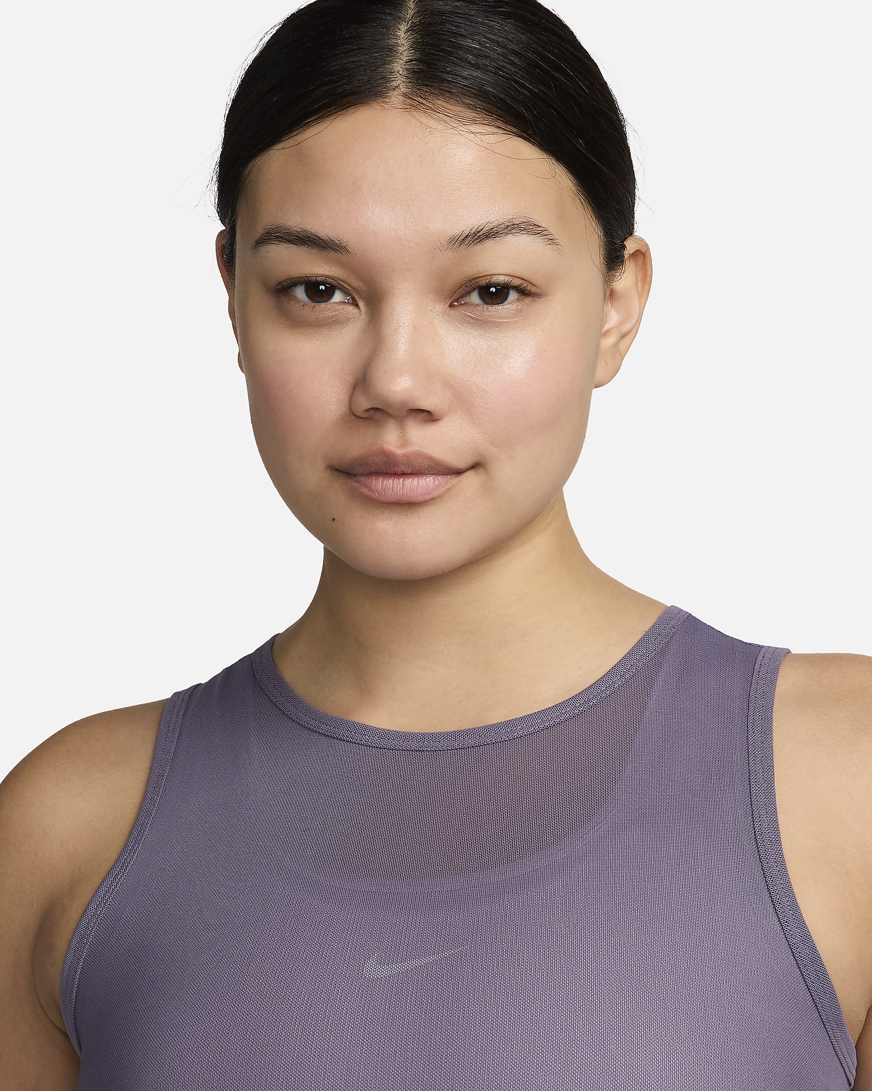 Camiseta de tirantes de malla para mujer Nike Pro - Alba/Blanco