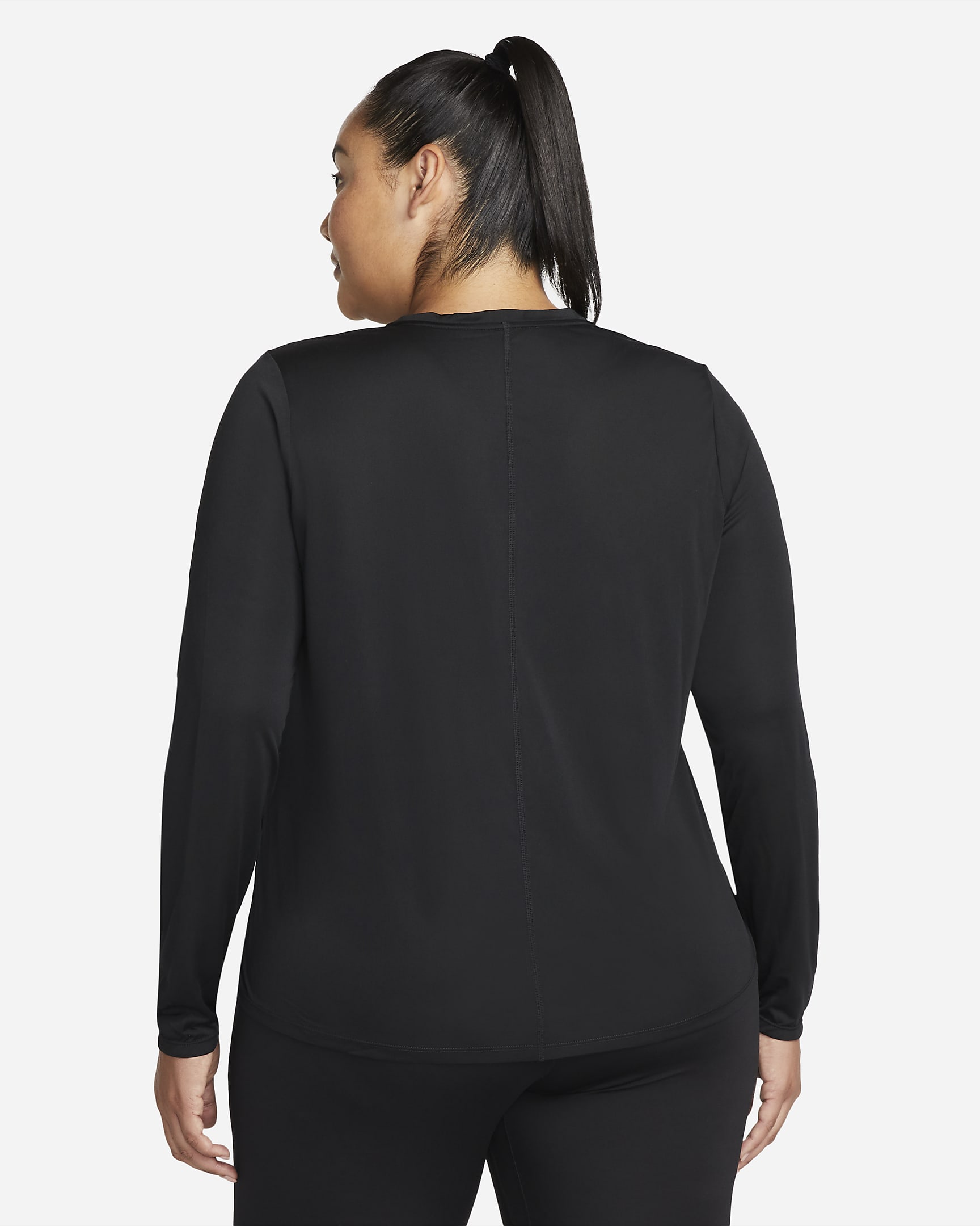 Nike Dri Fit One Womens Standard Fit Long Sleeve Top Plus Size Nike Vn 3566