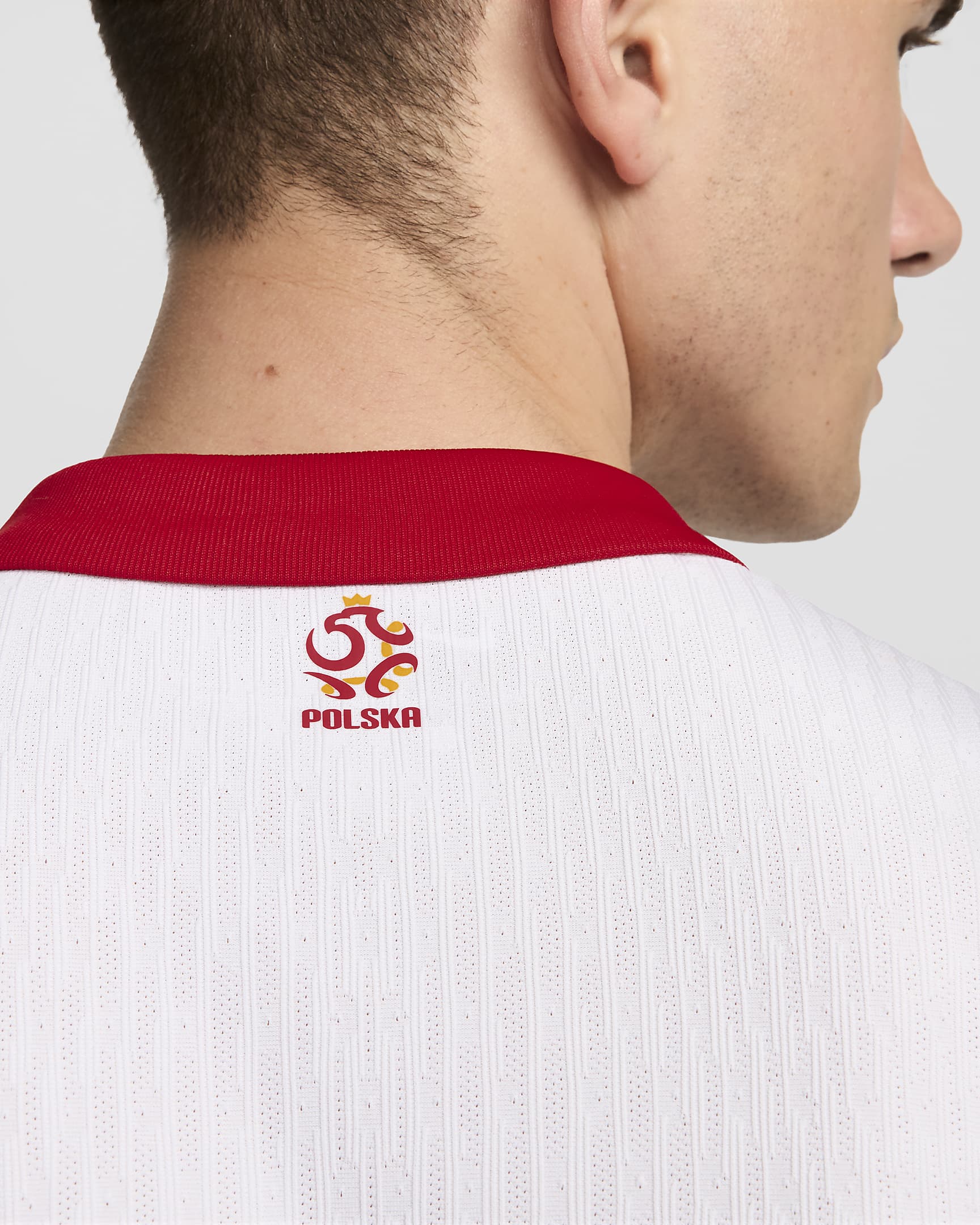 Męska koszulka piłkarska z krótkim rękawem Authentic Nike Dri-FIT ADV Polska Match 2024/25 (wersja domowa) - Biel/Sport Red/Sport Red