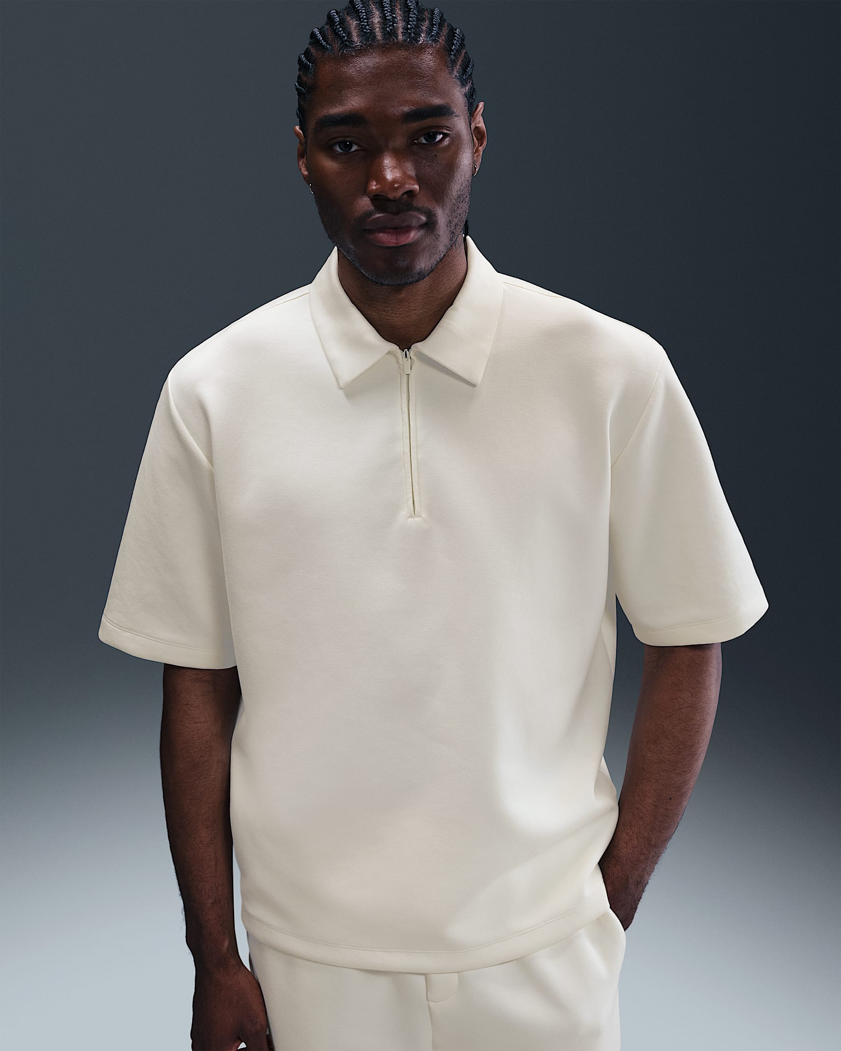 Ανδρική μπλούζα πόλο Dri-FIT Nike 24.7 ImpossiblySoft - Sail/Light Bone