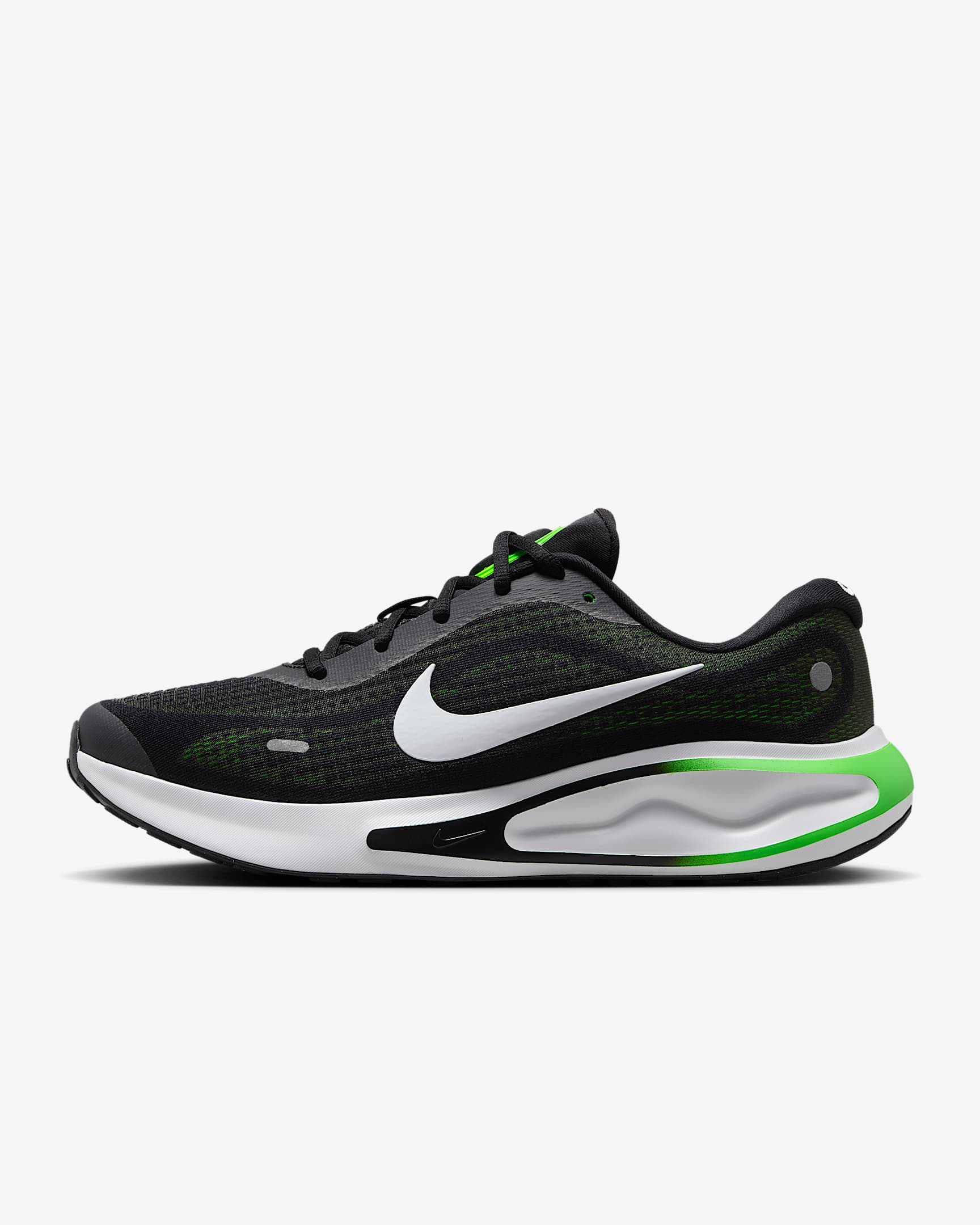 Nike Journey Run Men's Road Running Shoes - Black/Green Strike/Green Shock/White