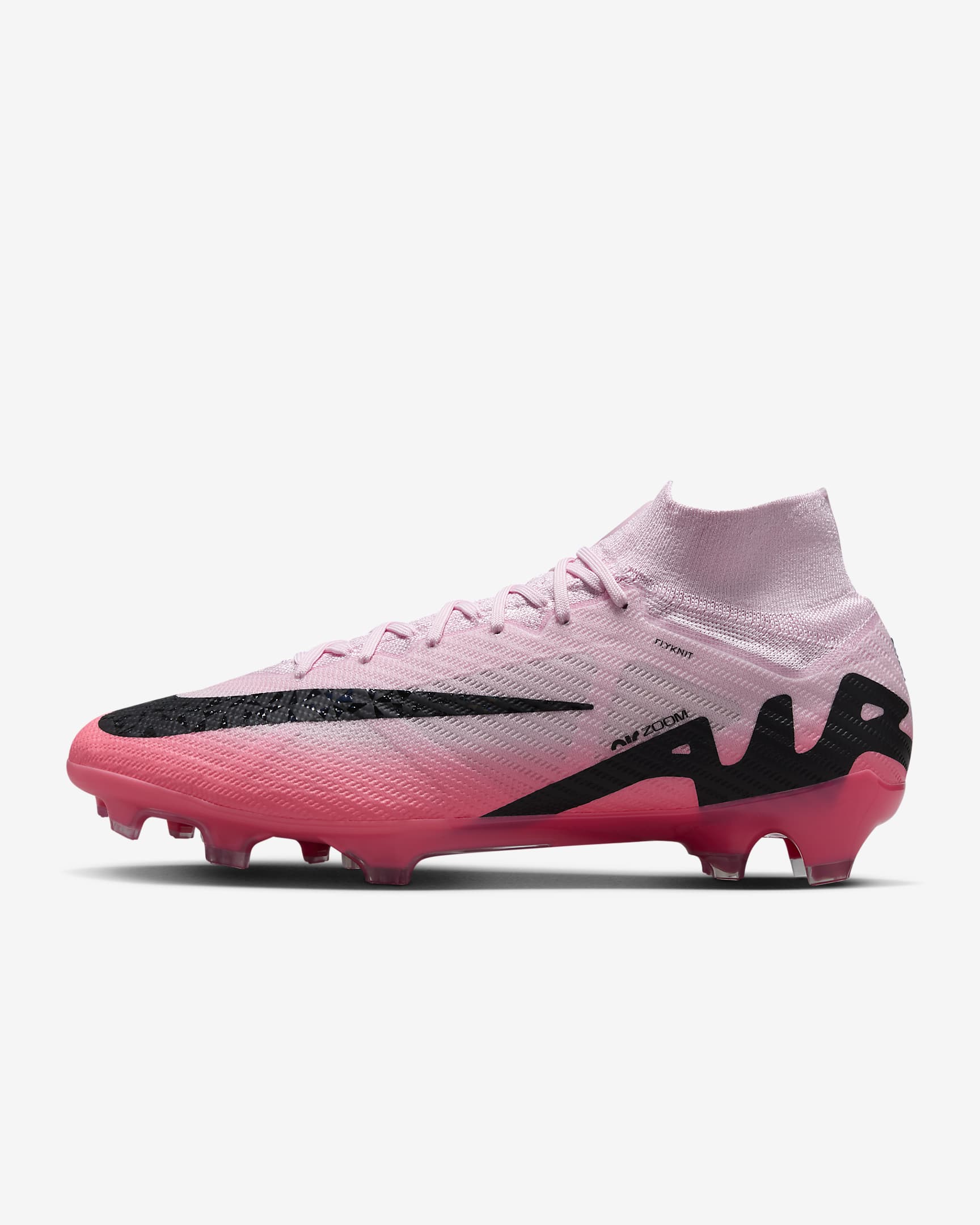 Tacos de fútbol FG high Nike Mercurial Superfly 9 Elite - Espuma rosa/Negro