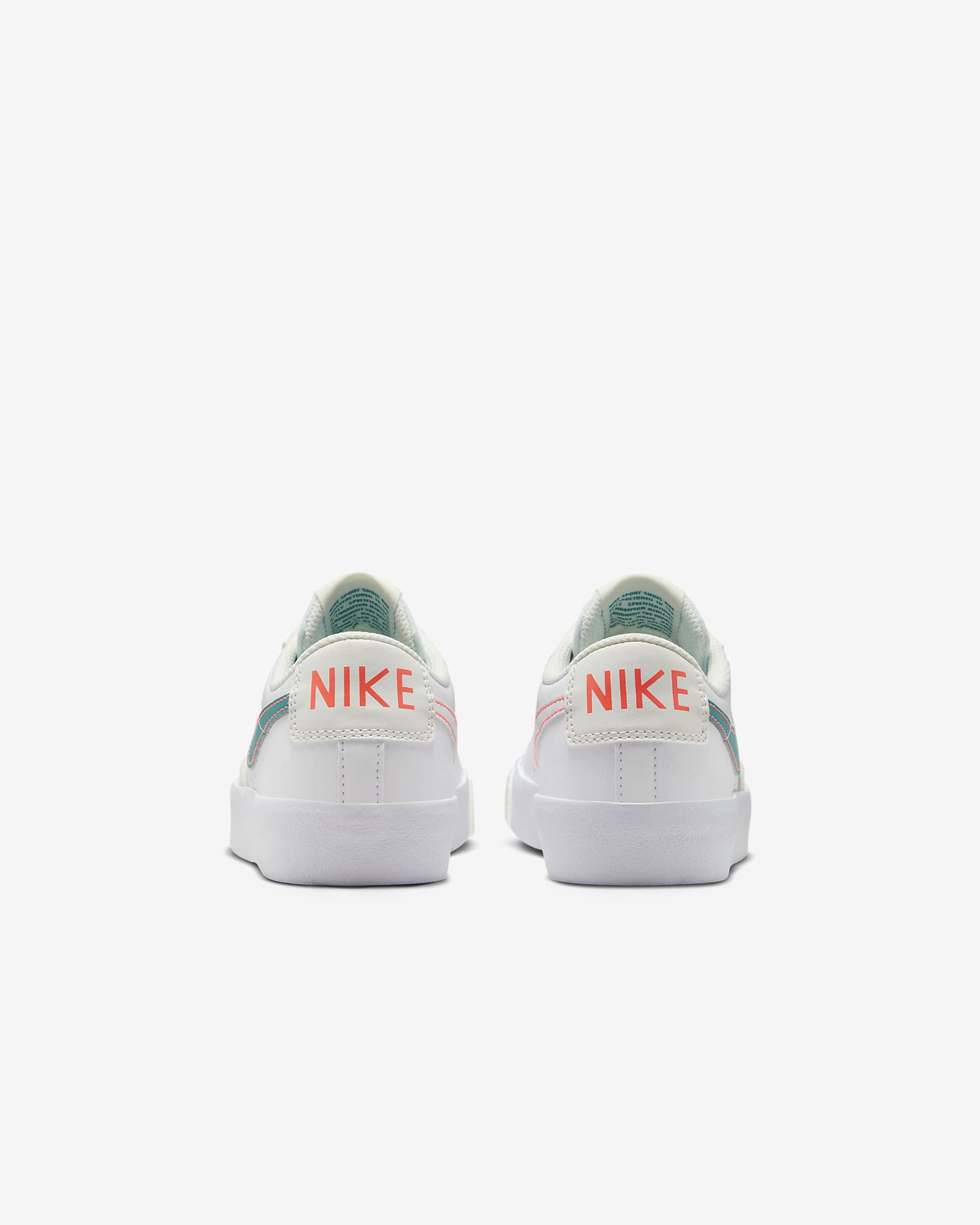 Nike Blazer 低筒 '77 大童鞋款 - 白色/白色/Summit White/Aquamarine