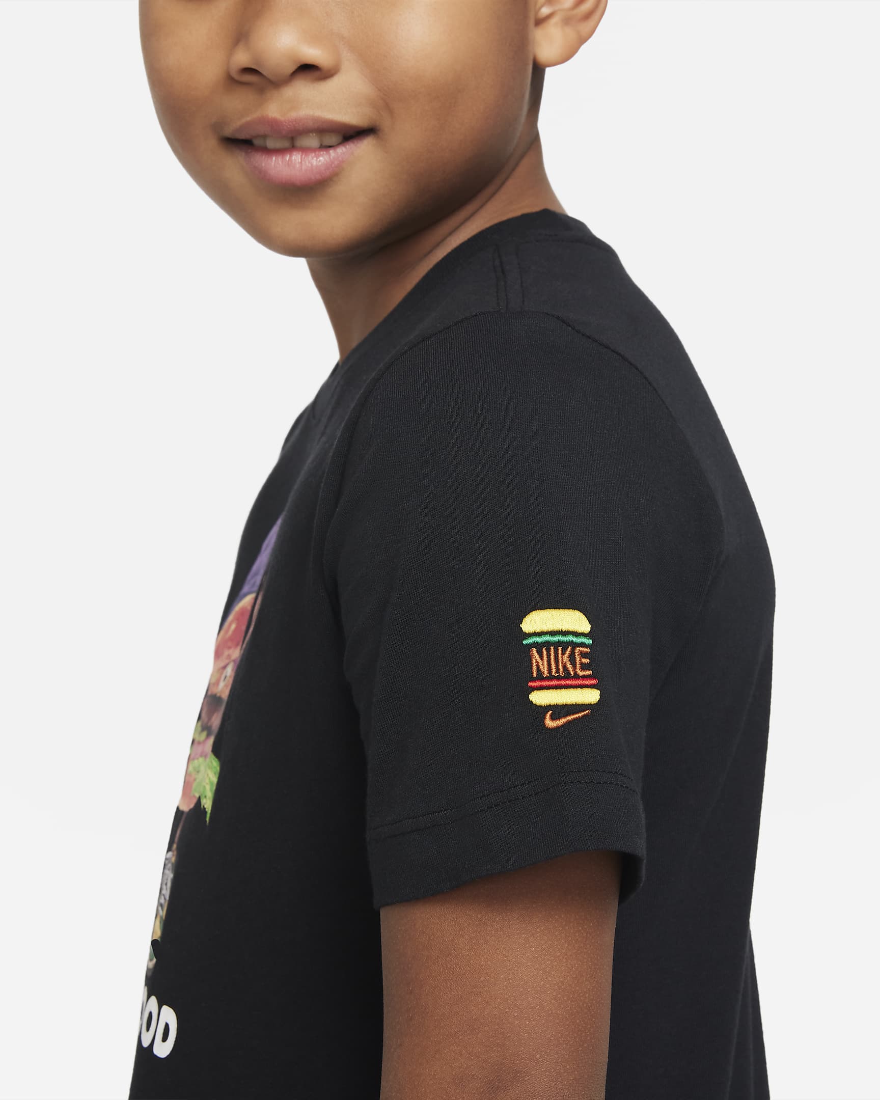 nike kids sportswear club printed t shirt