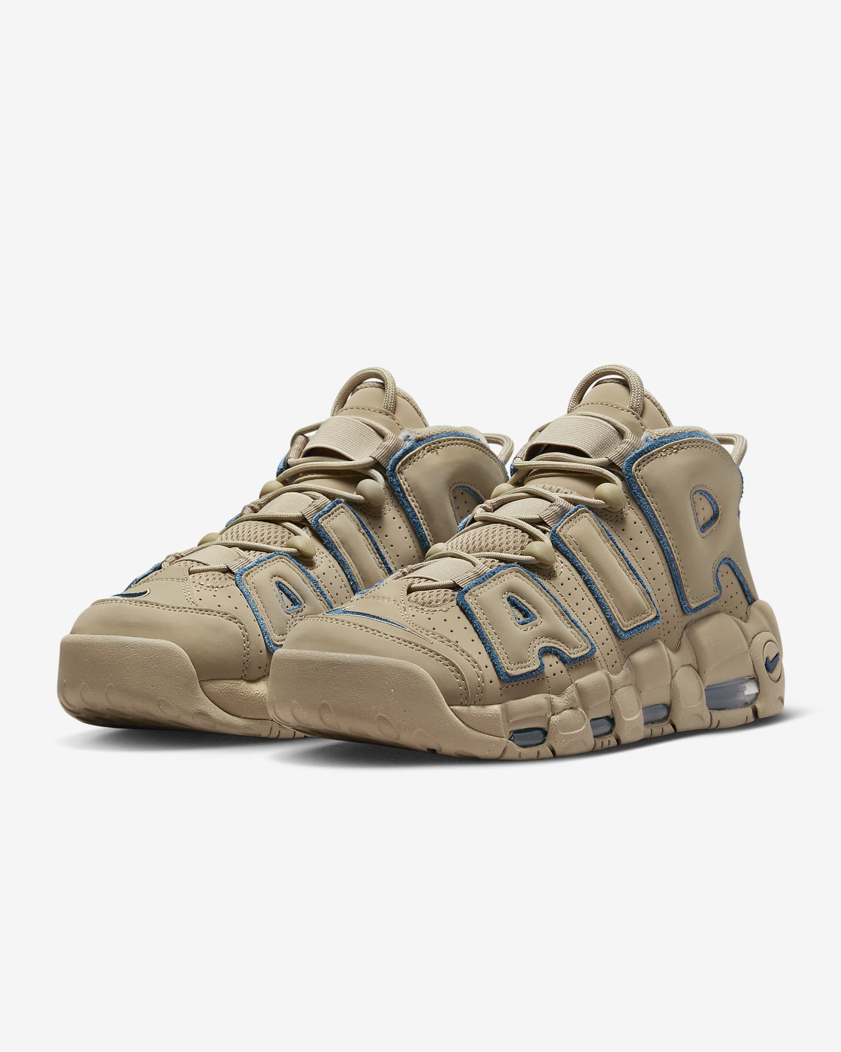 Tenis para hombre Nike Air More Uptempo '96 - Caliza/Caliza/Azul valeriana