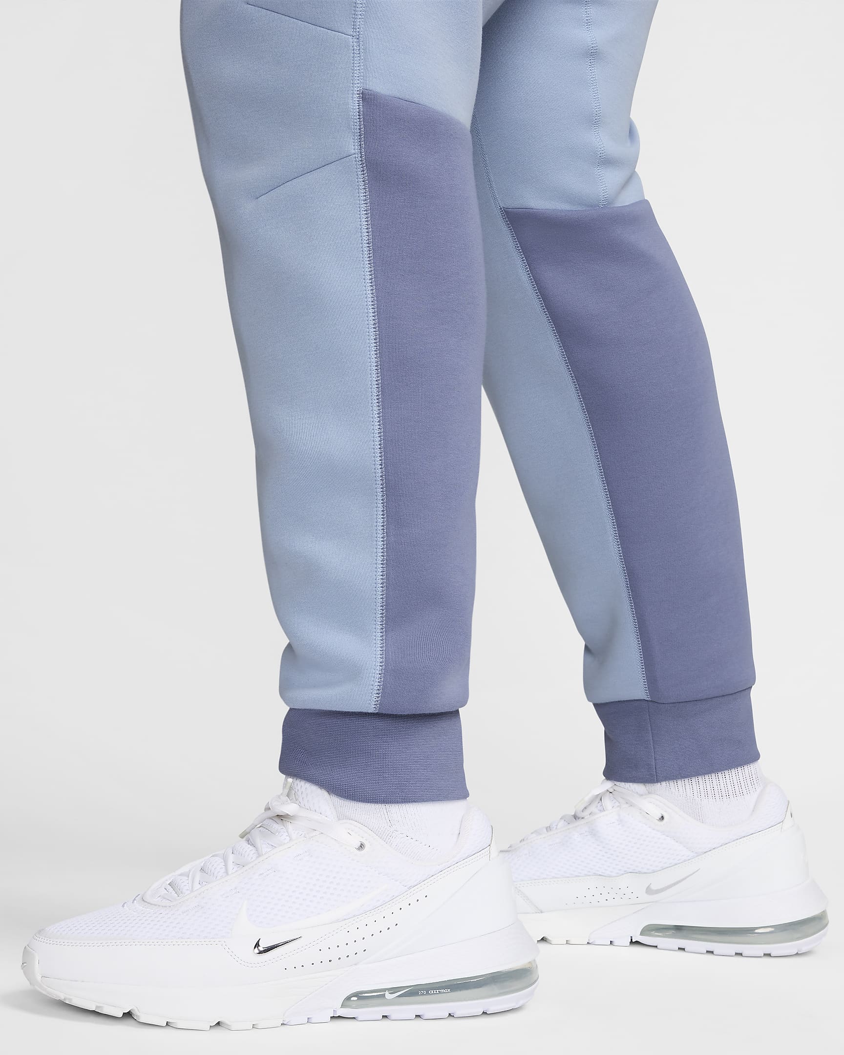 Ανδρικό παντελόνι φόρμας Nike Sportswear Tech Fleece - Light Armory Blue/Ashen Slate/Λευκό