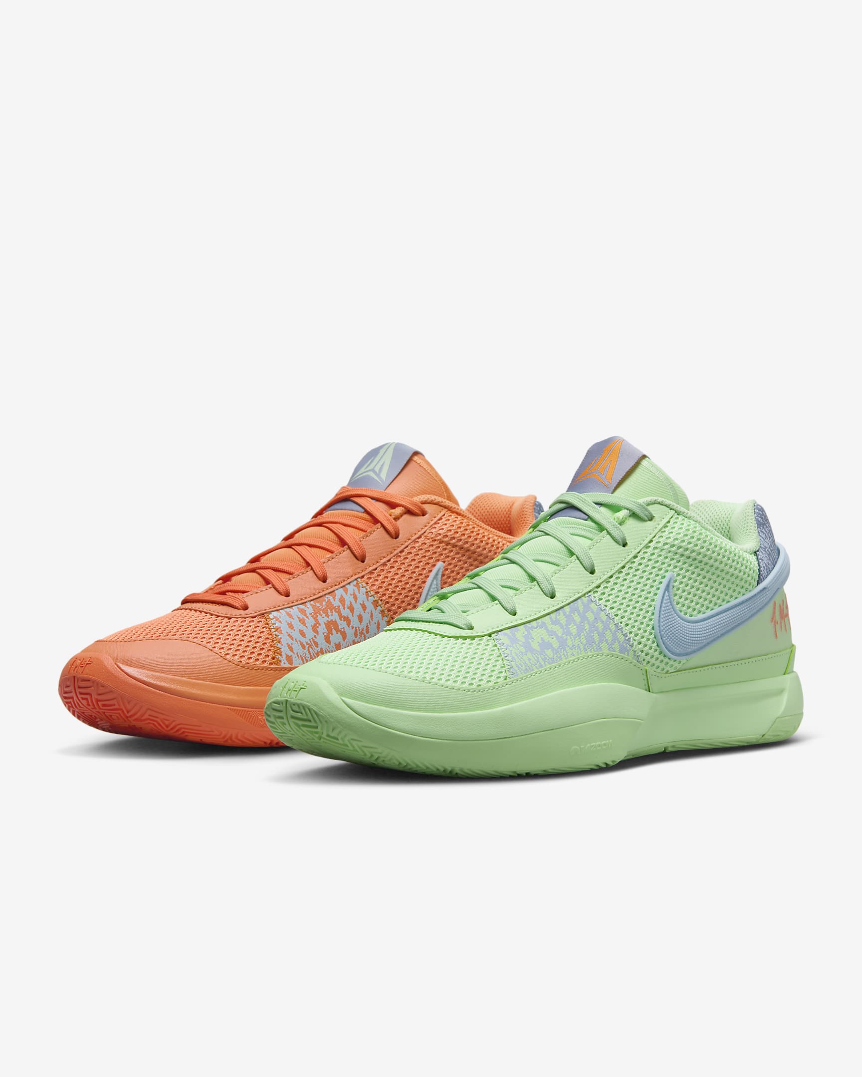 JA 1 EP Basketball Shoes - Bright Mandarin/Vapour Green/Light Armoury Blue/Multi-Colour