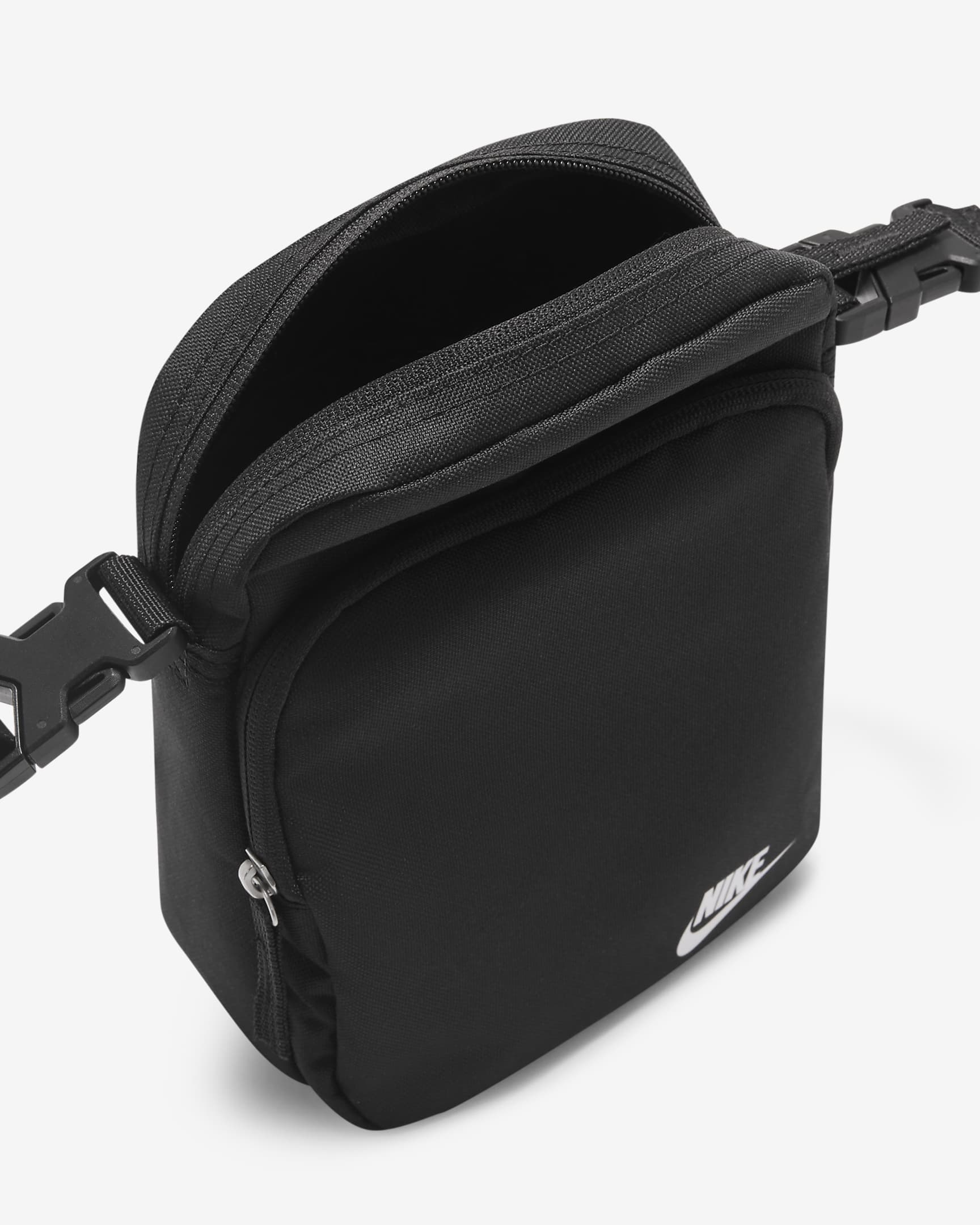 Nike Heritage Cross-Body Bag (4L) - Black/Black/White