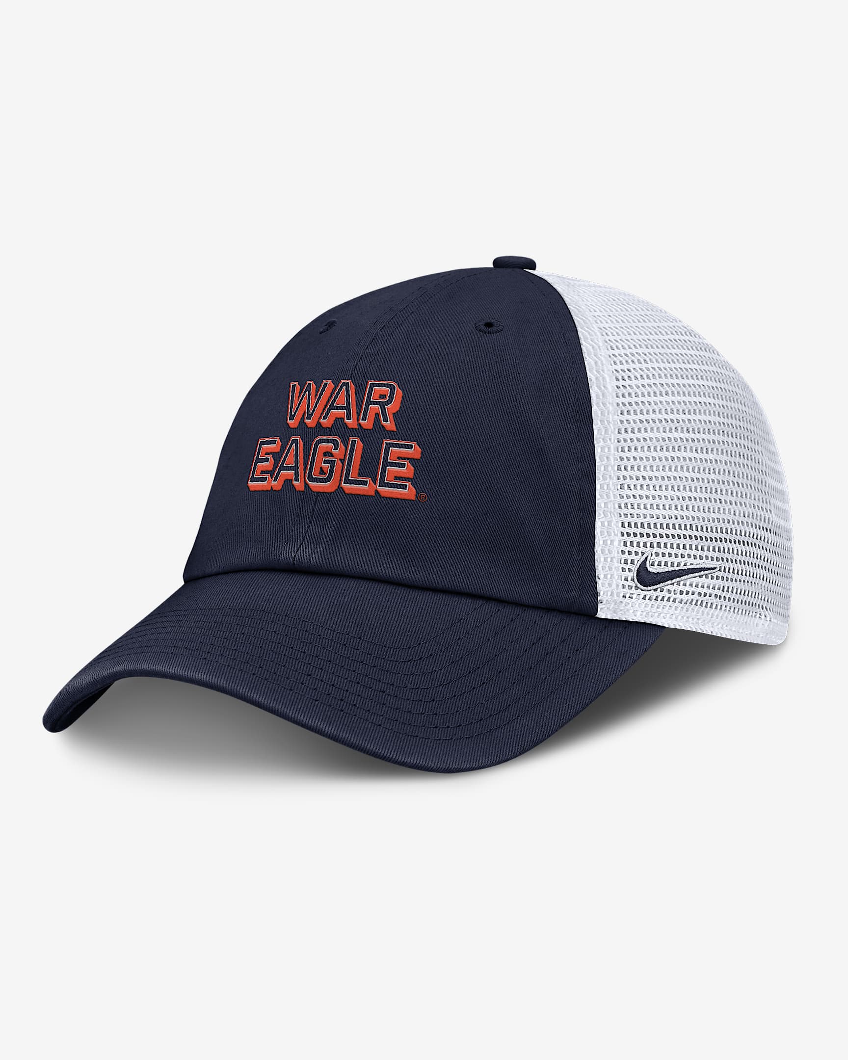 Auburn On-Field Club Gameday Men's Nike College Trucker Adjustable Hat - Navy