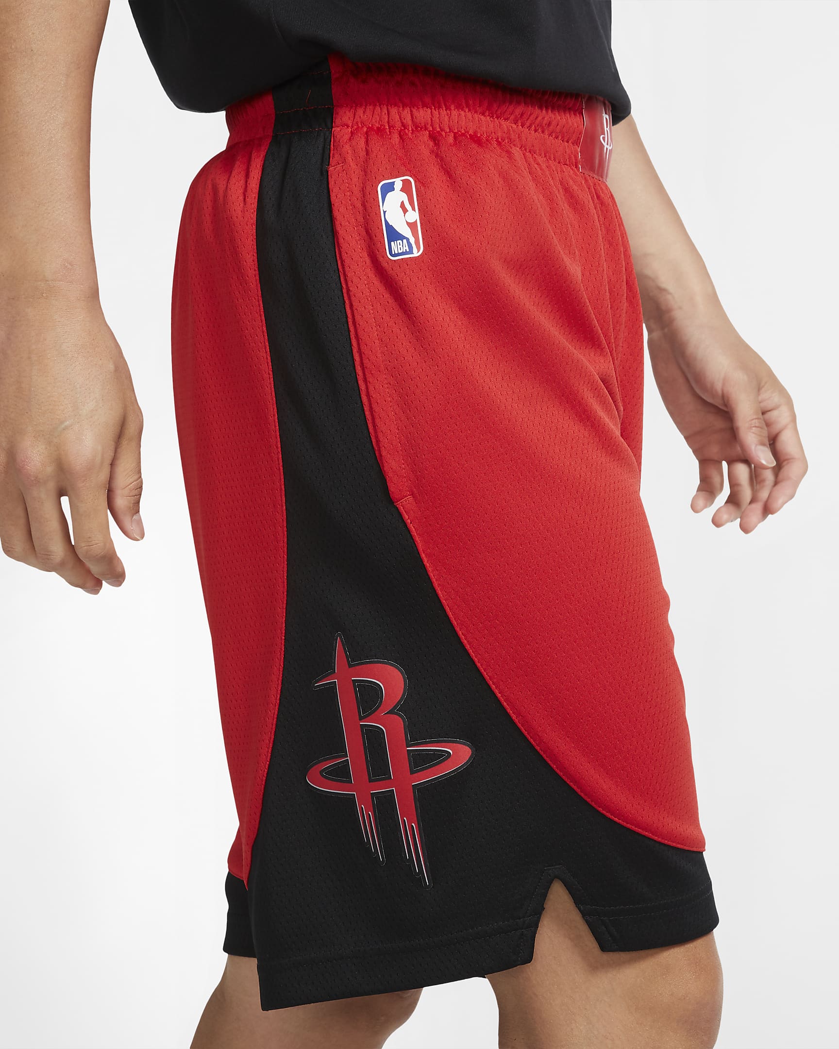 Houston Rockets Icon Edition Swingman Men's Nike NBA Shorts - University Red/White