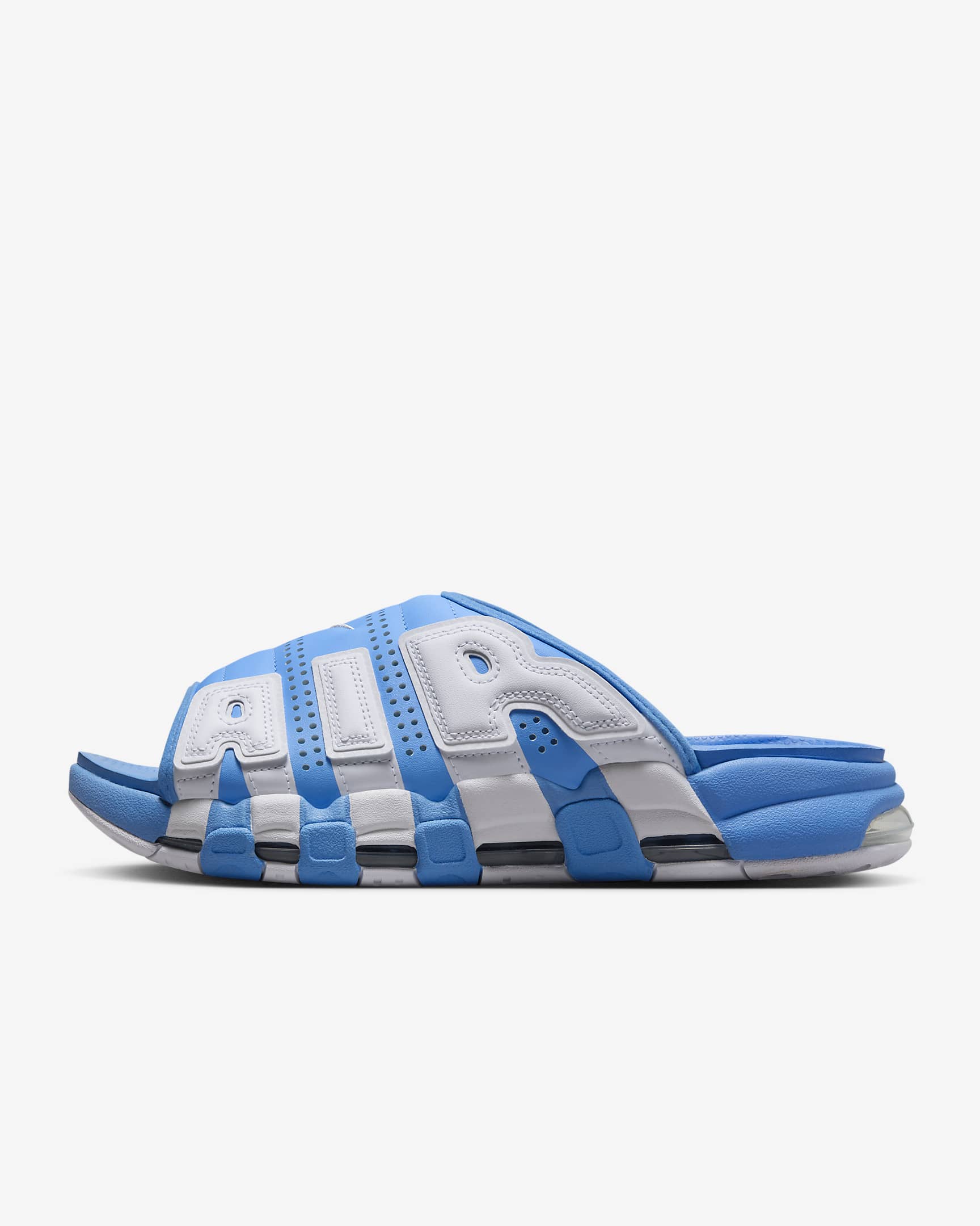 Nike Air More Uptempo Men's Slides - University Blue/University Blue/White