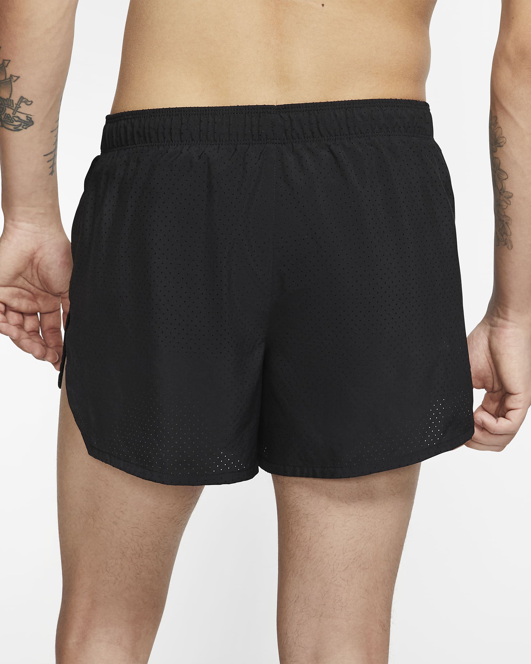 Tävlingsshorts Nike Fast 10 cm med foder för män - Svart