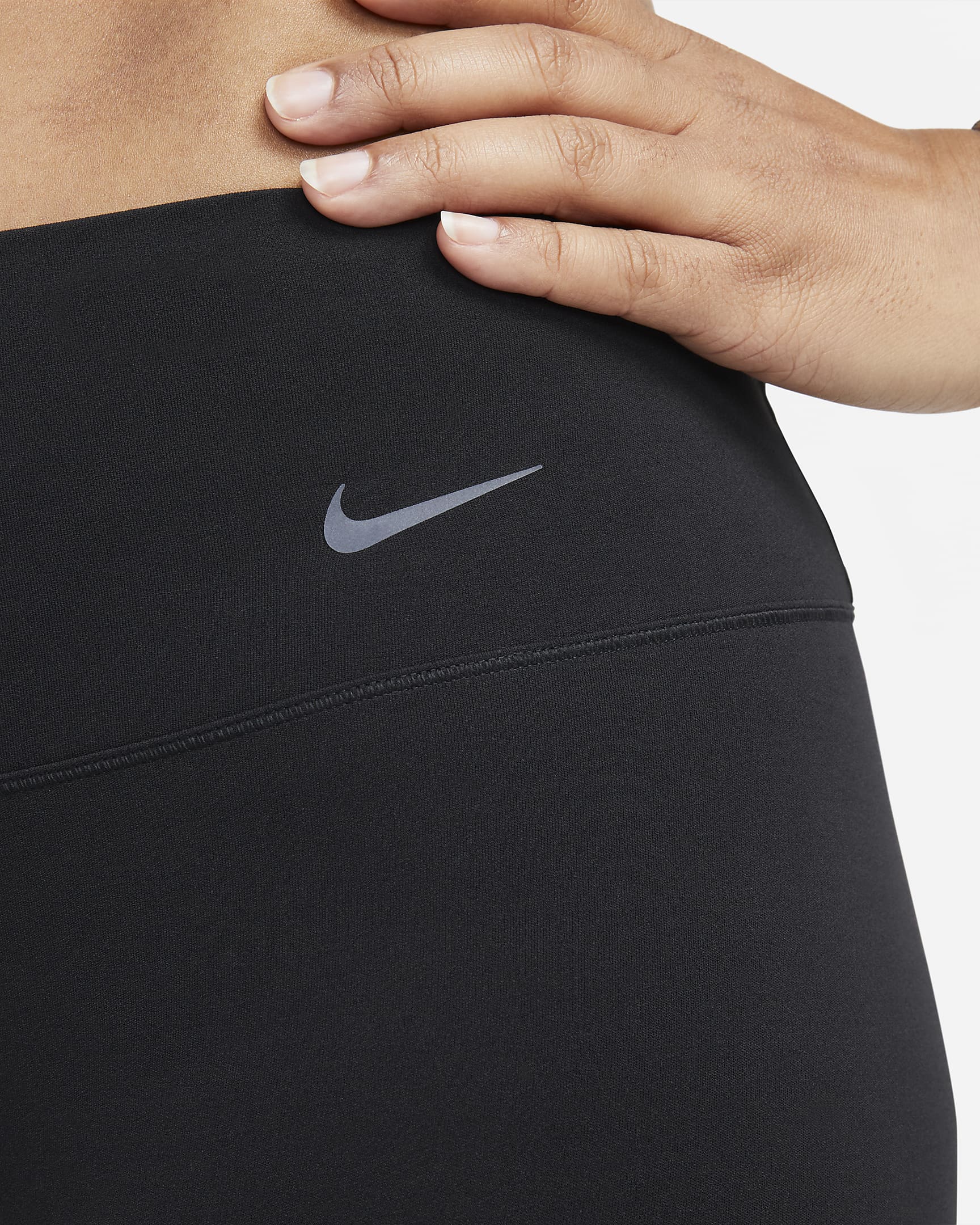 Nike Zenvy Women's Gentle-Support Mid-Rise 7/8 Leggings - Black/Black