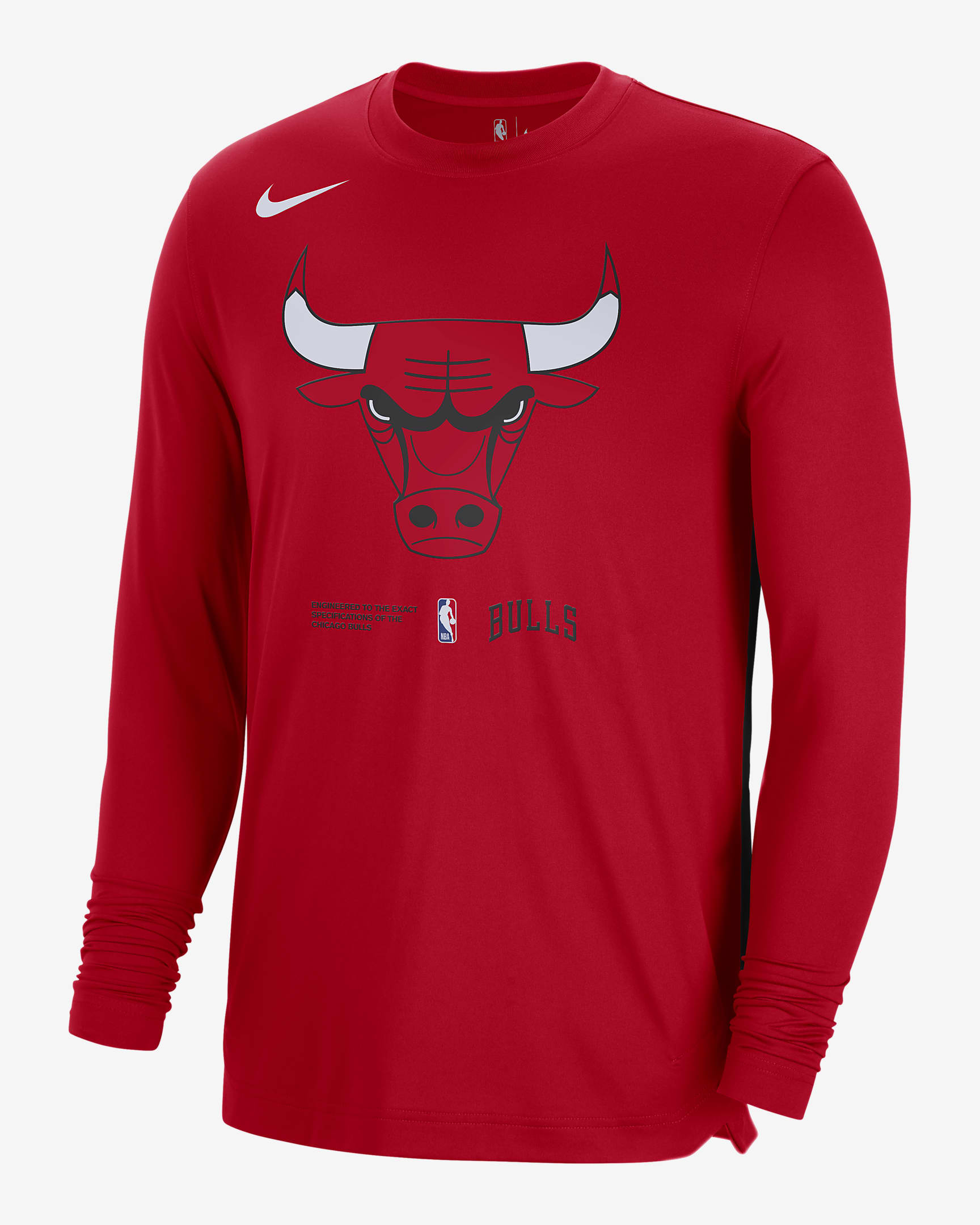 Chicago Bulls Men's Nike Dri-FIT NBA Long-Sleeve Top. Nike BG