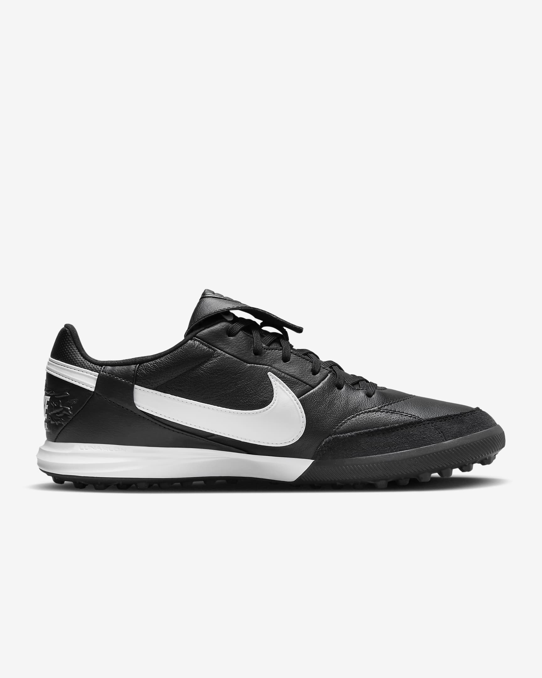 Chaussure de foot basse TF Nike Premier 3 - Noir/Blanc