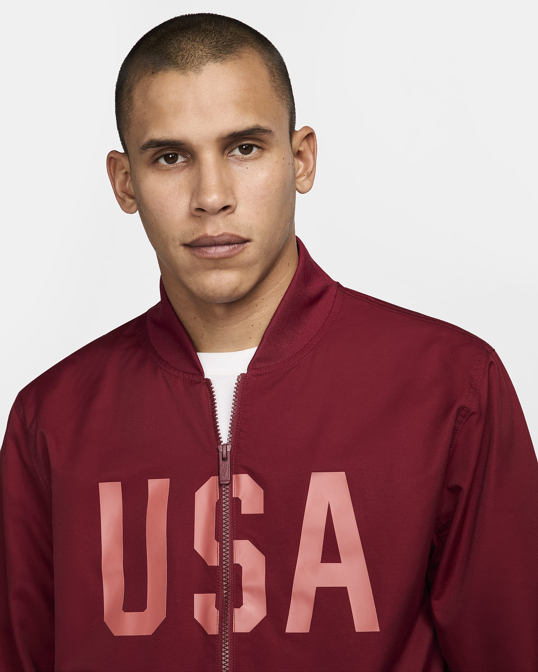 USA Sport Essentials Men's Nike Soccer Woven Bomber Jacket.